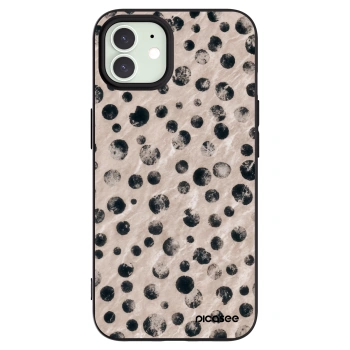 Picasee fekete szilikon tok az alábbi mobiltelefonokra Apple iPhone 12 - Inked