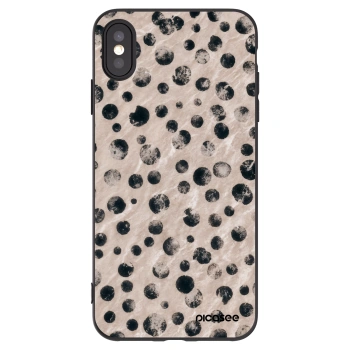 Picasee fekete szilikon tok az alábbi mobiltelefonokra Apple iPhone XS Max - Inked