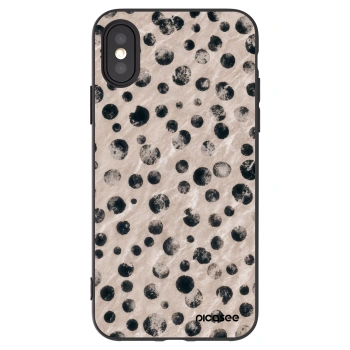 Picasee fekete szilikon tok az alábbi mobiltelefonokra Apple iPhone X/XS - Inked