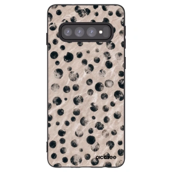 Picasee fekete szilikon tok az alábbi mobiltelefonokra Samsung Galaxy S10 G973 - Inked