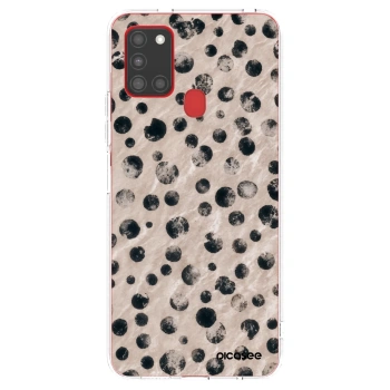 Picasee átlátszó szilikon tok az alábbi mobiltelefonokra Samsung Galaxy A21s - Inked