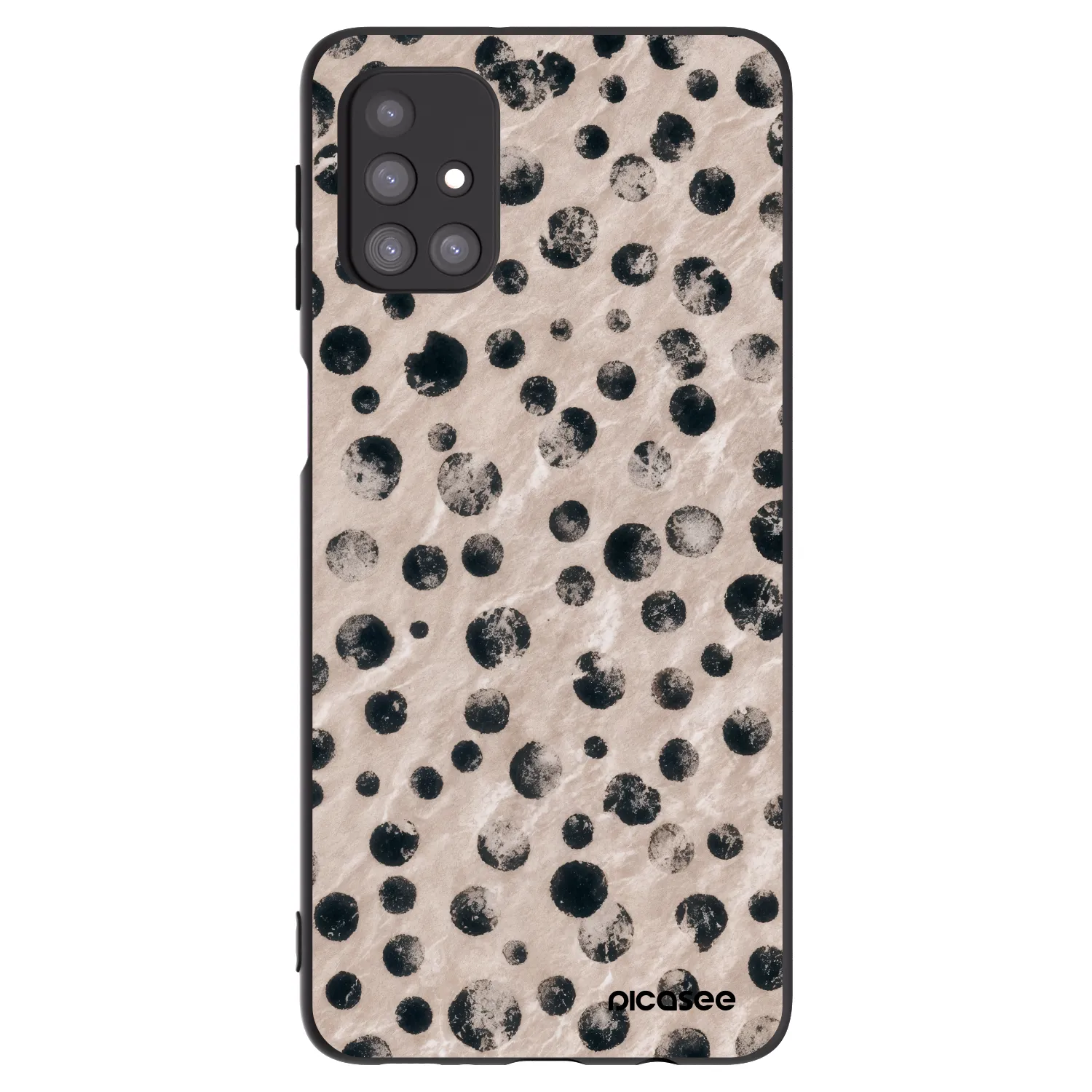 Picasee fekete szilikon tok az alábbi mobiltelefonokra Samsung Galaxy M31s - Inked