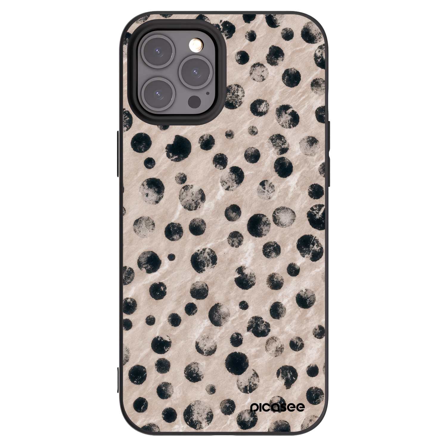 Picasee fekete szilikon tok az alábbi mobiltelefonokra Apple iPhone 12 Pro Max - Inked