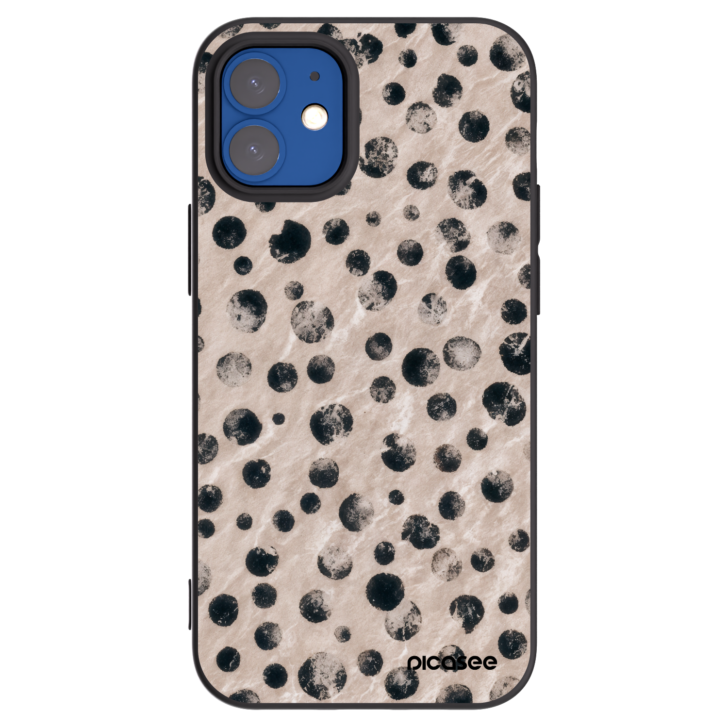 Picasee fekete szilikon tok az alábbi mobiltelefonokra Apple iPhone 12 mini - Inked