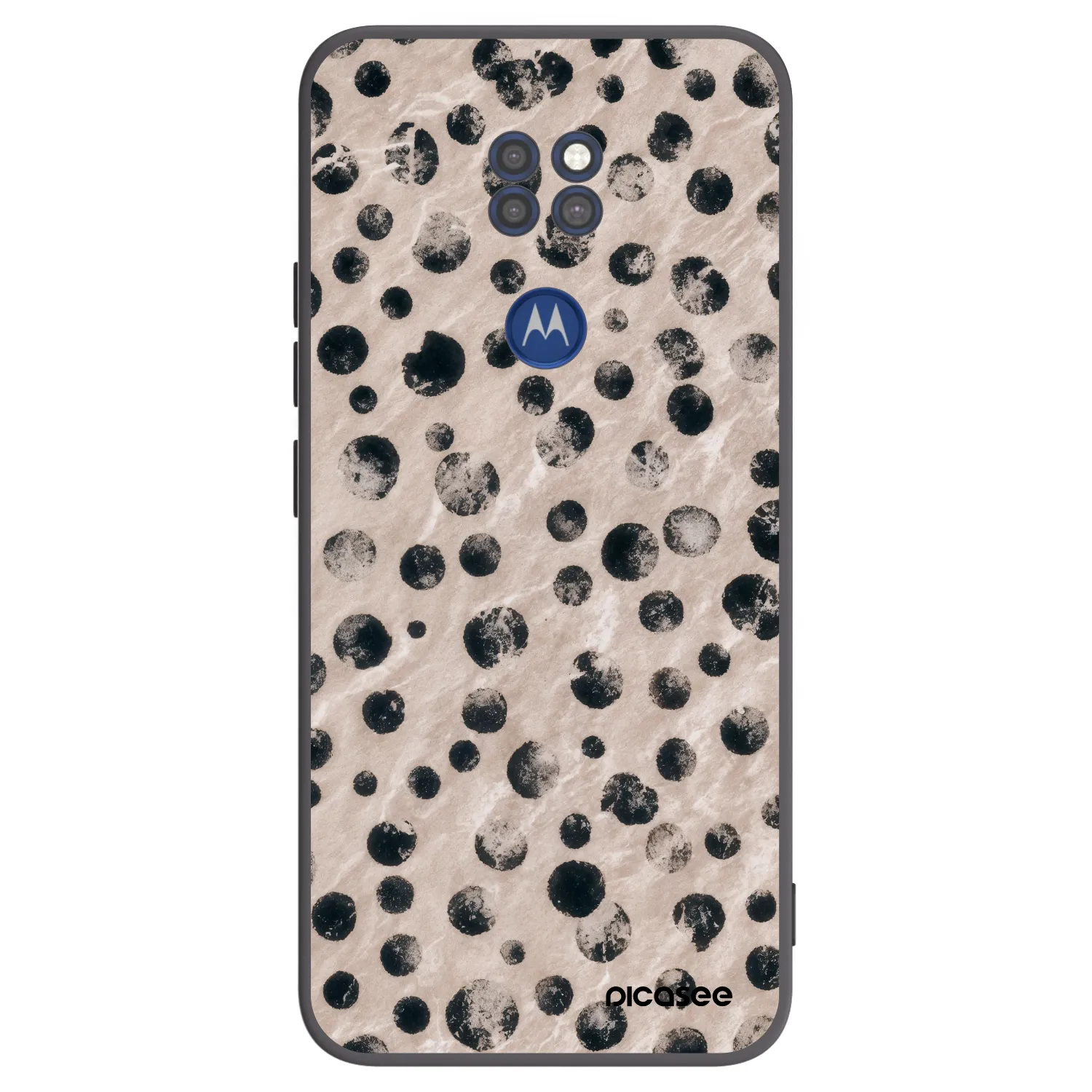 Picasee fekete szilikon tok az alábbi mobiltelefonokra Motorola Moto G9 Play - Inked