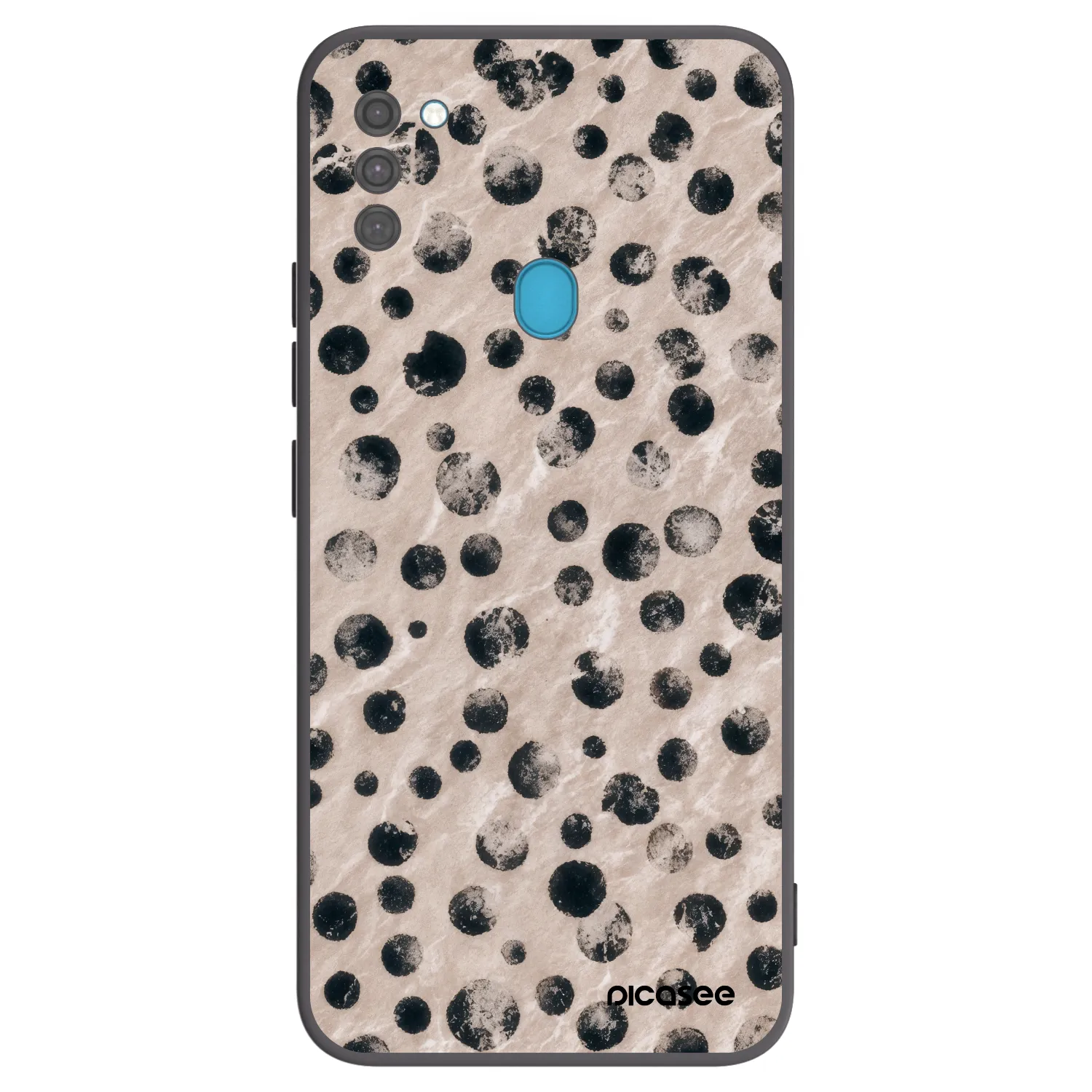 Picasee fekete szilikon tok az alábbi mobiltelefonokra Samsung Galaxy M11 - Inked