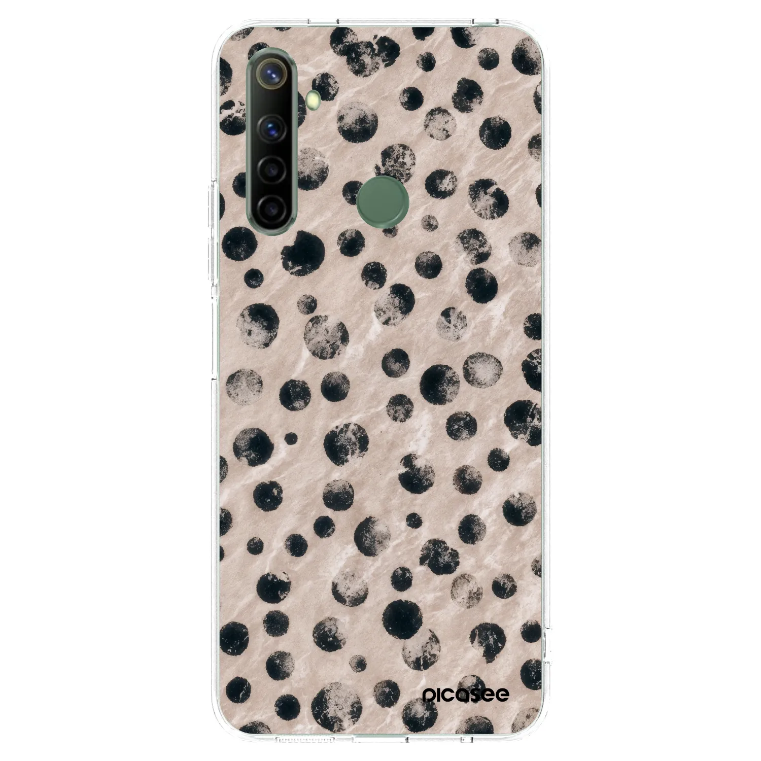 Picasee átlátszó szilikon tok az alábbi mobiltelefonokra Realme 6i - Inked