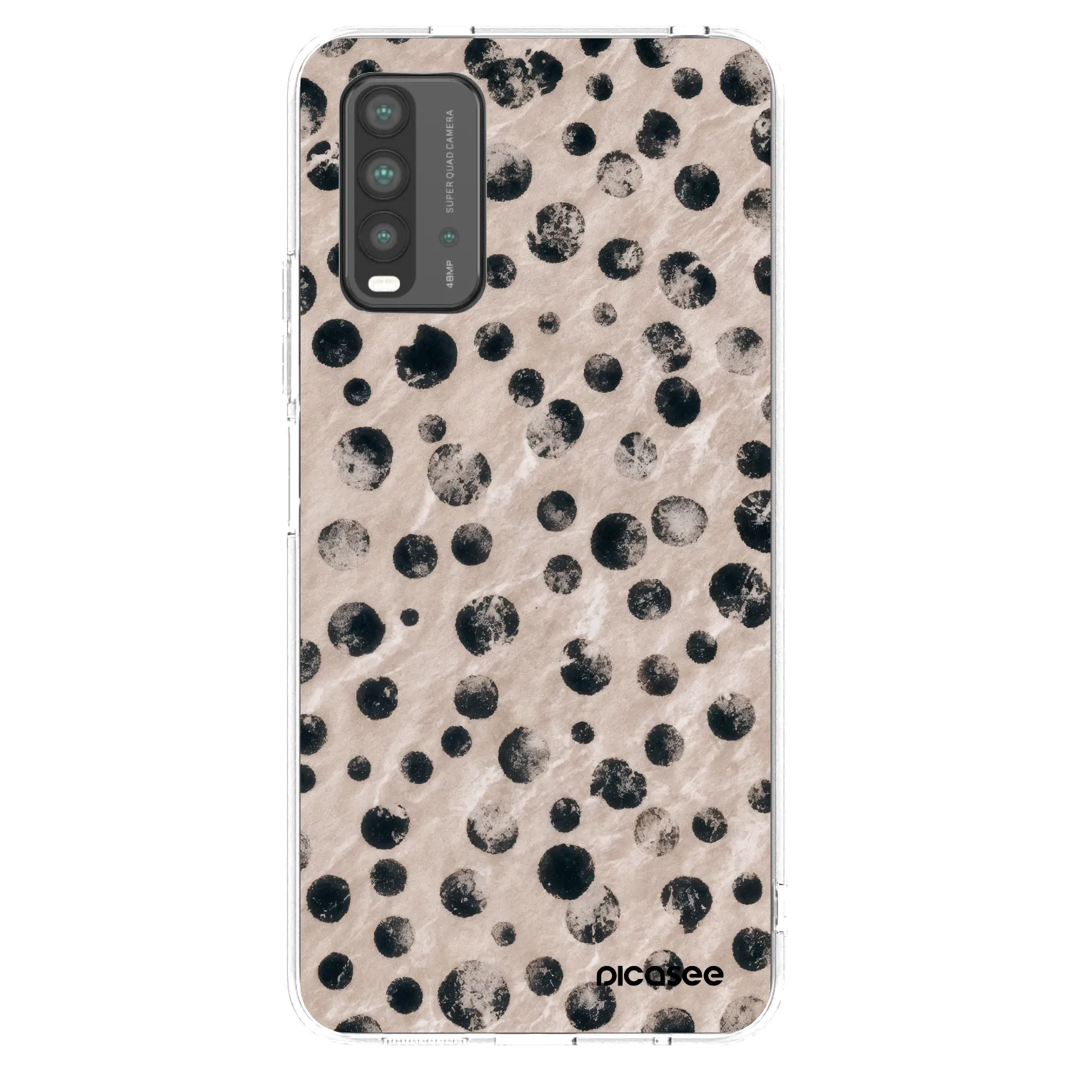 Picasee fekete szilikon tok az alábbi mobiltelefonokra Xiaomi Redmi 9T - Inked