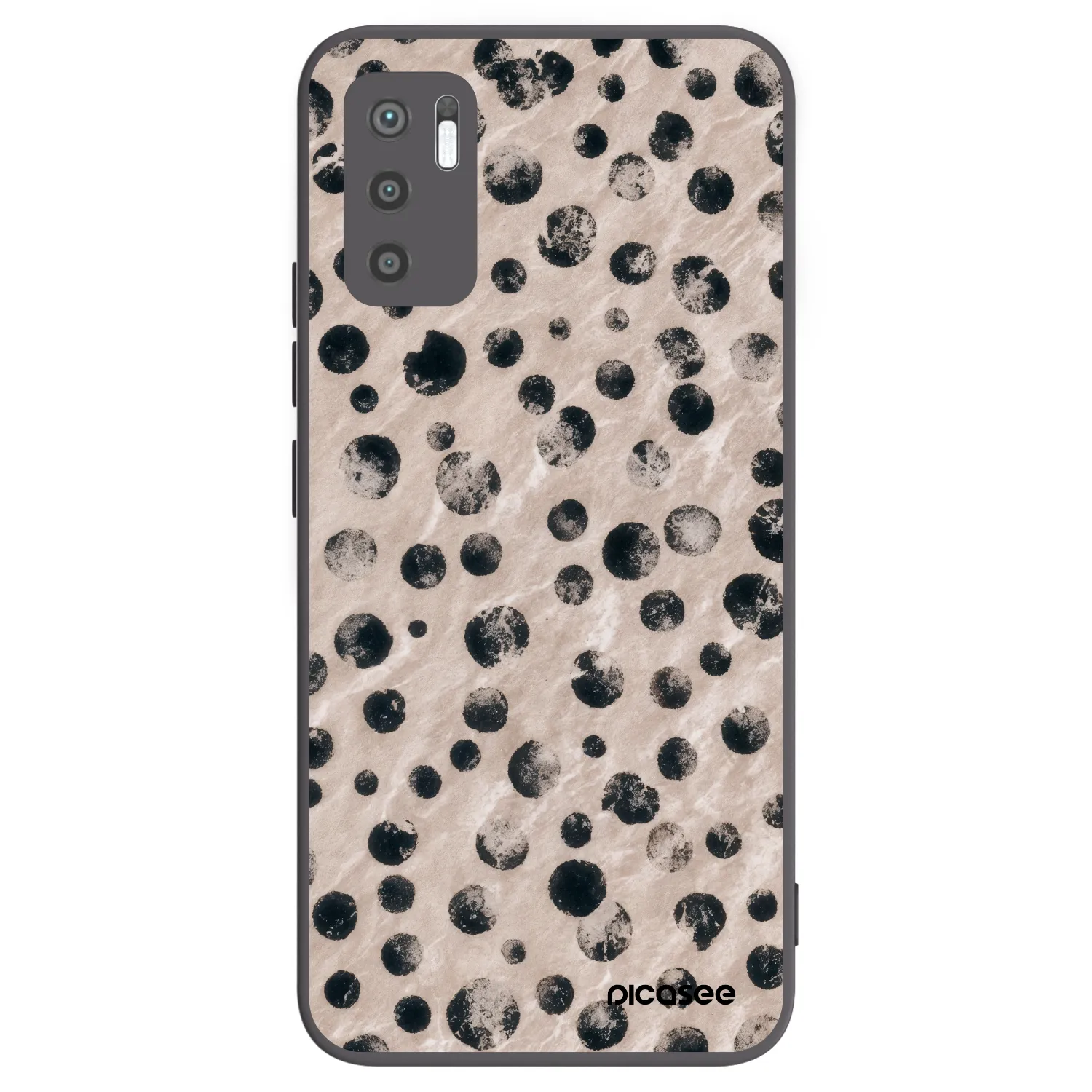 Picasee fekete szilikon tok az alábbi mobiltelefonokra Xiaomi Redmi Note 10 5G - Inked