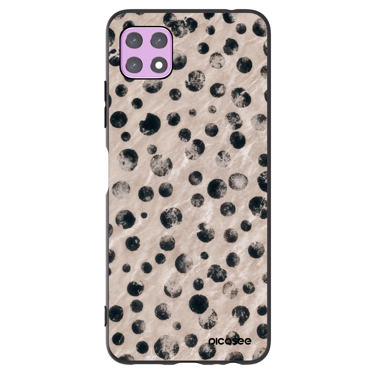 Picasee fekete szilikon tok az alábbi mobiltelefonokra Samsung Galaxy A22 A226B 5G - Inked