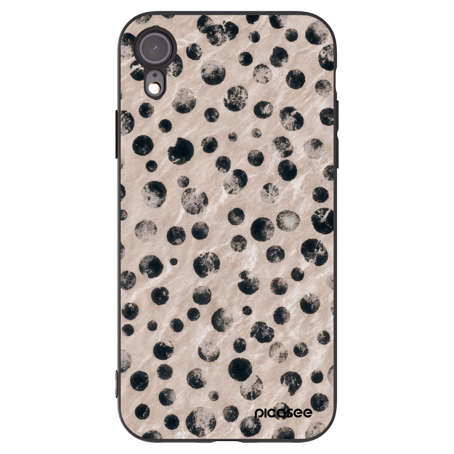 Picasee fekete szilikon tok az alábbi mobiltelefonokra Apple iPhone XR - Inked