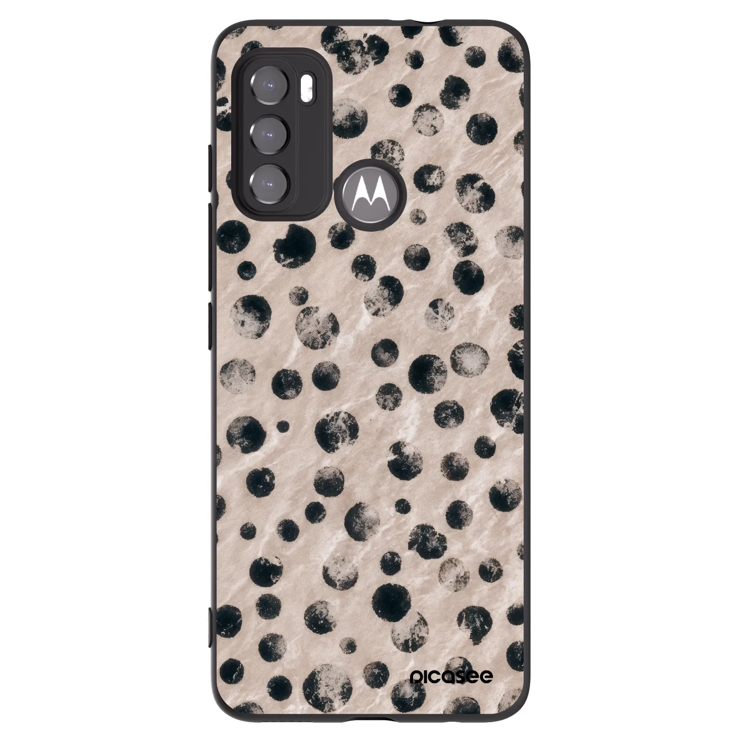 Picasee fekete szilikon tok az alábbi mobiltelefonokra Motorola Moto G60 - Inked