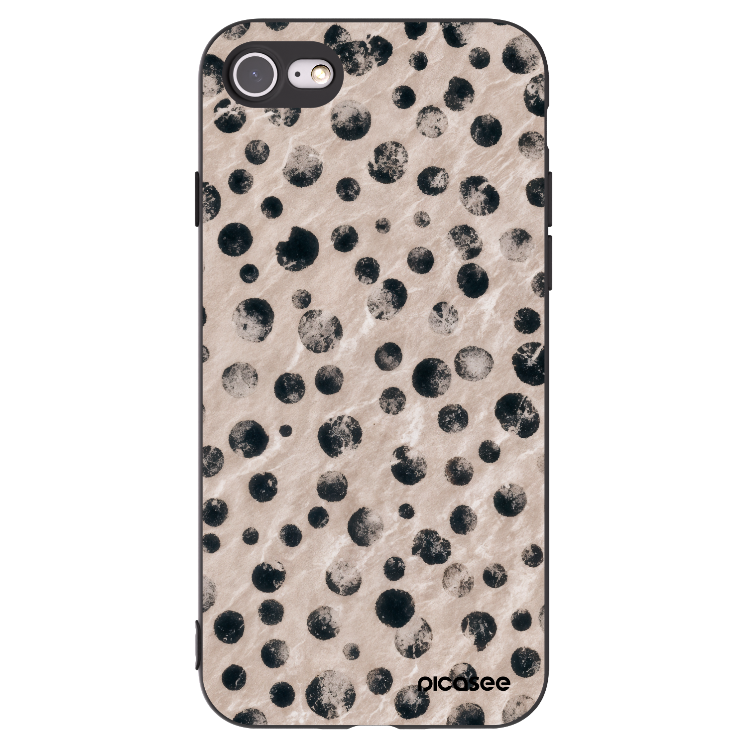 Picasee fekete szilikon tok az alábbi mobiltelefonokra Apple iPhone SE 2022 - Inked