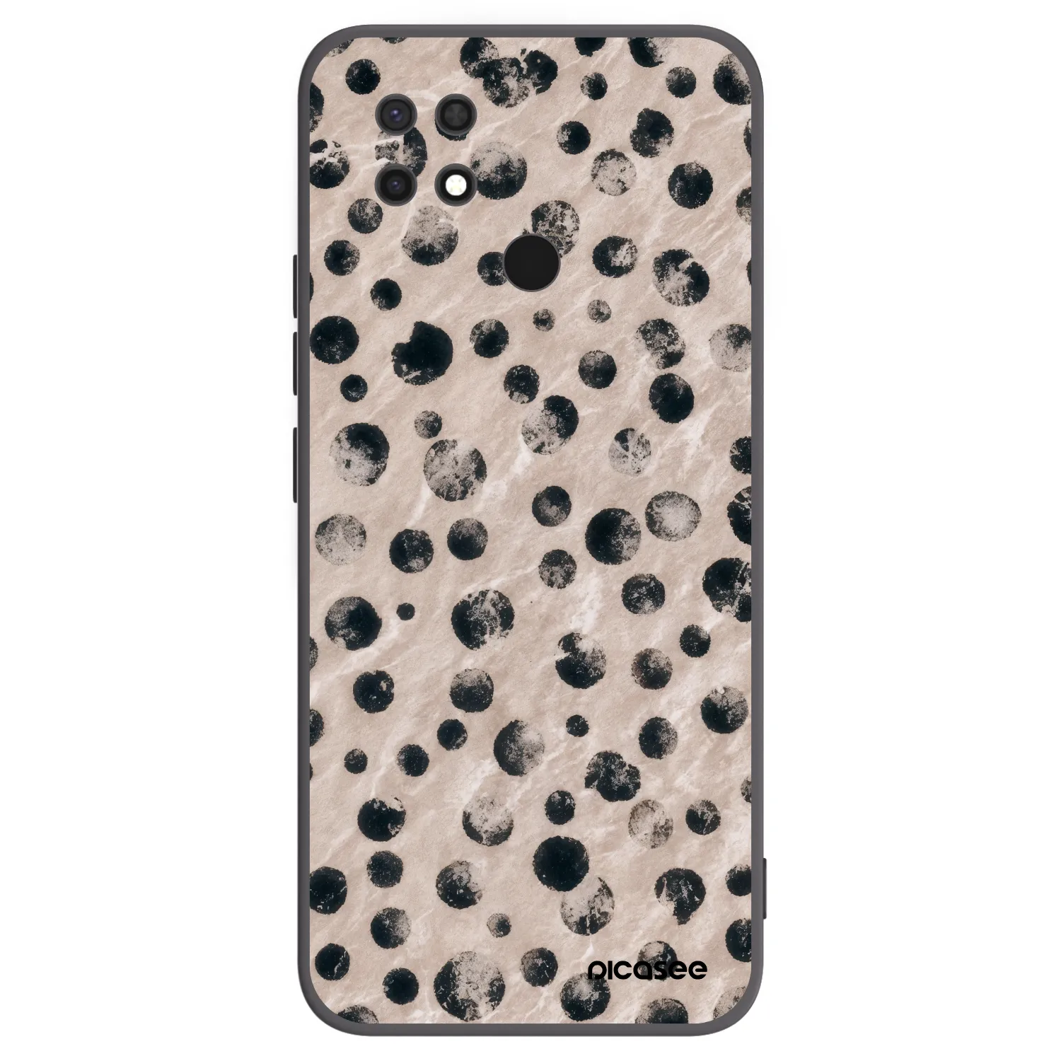 Picasee fekete szilikon tok az alábbi mobiltelefonokra Xiaomi Redmi 10C - Inked