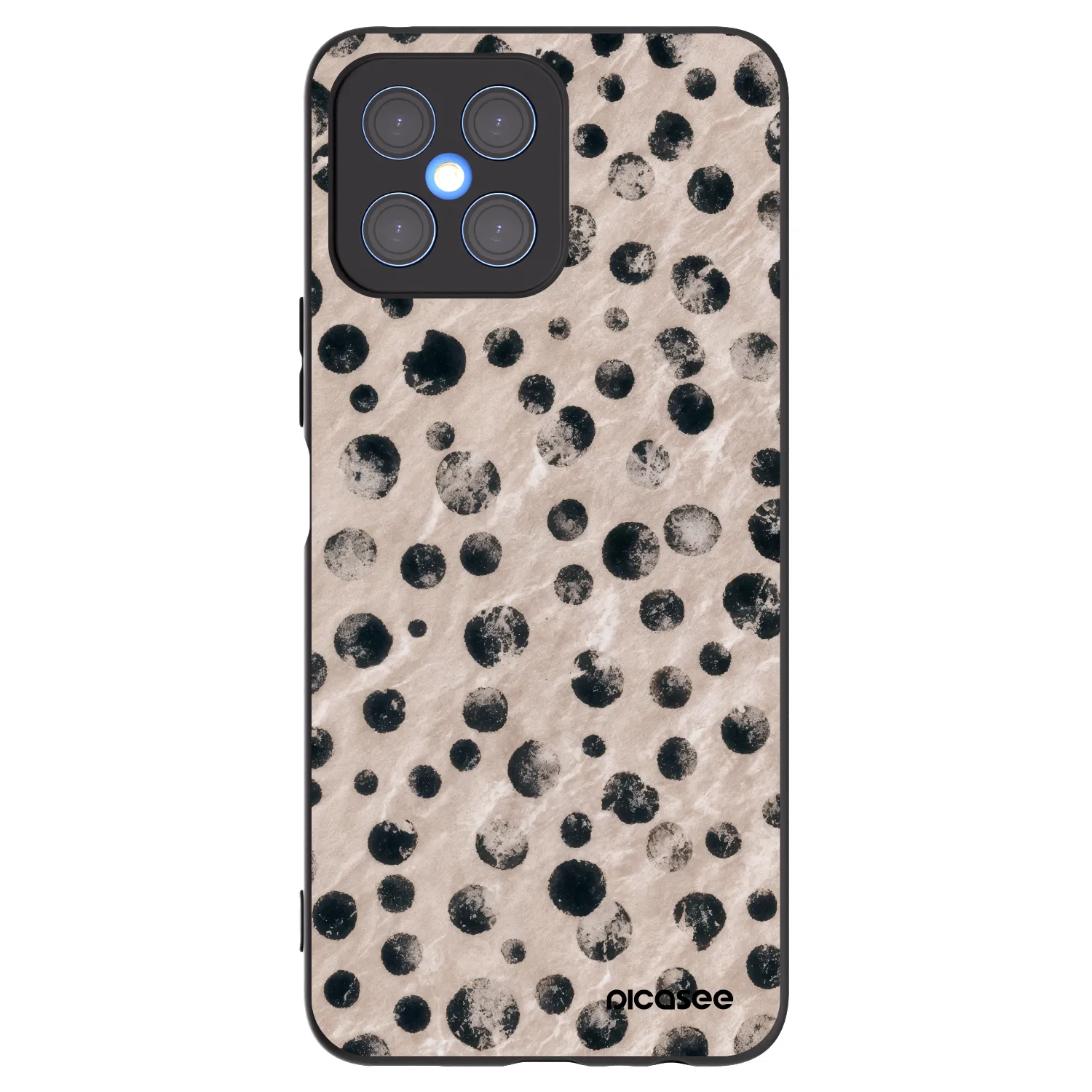 Picasee fekete szilikon tok az alábbi mobiltelefonokra Honor X8 4G - Inked