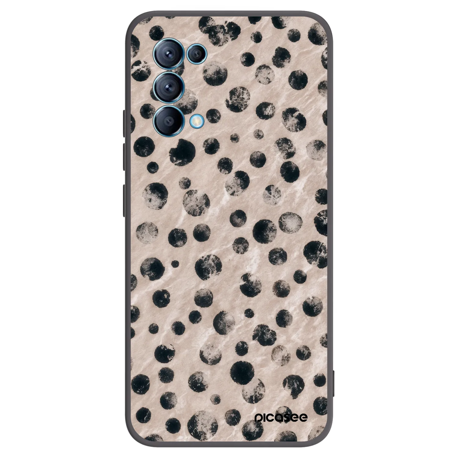 Picasee fekete szilikon tok az alábbi mobiltelefonokra OPPO Reno 5 5G - Inked