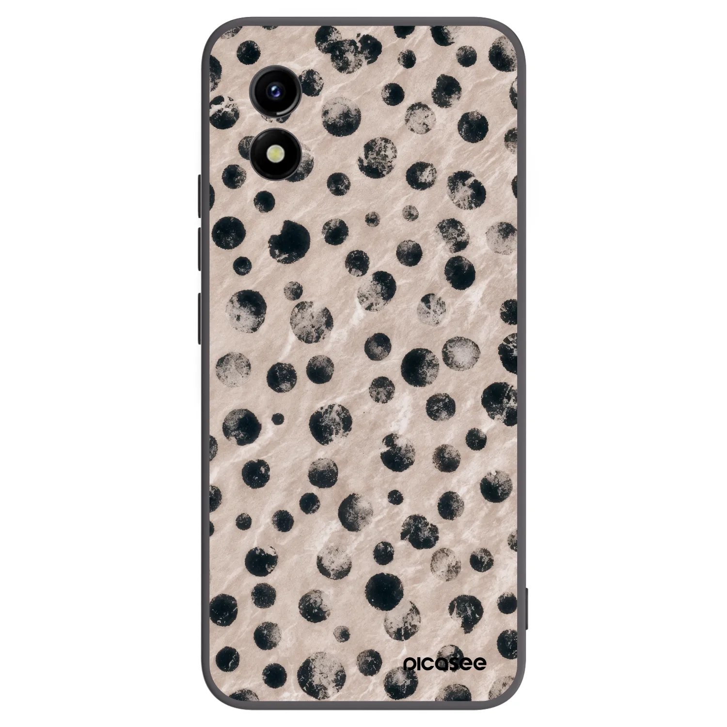 Picasee fekete szilikon tok az alábbi mobiltelefonokra Vivo Y01 - Inked