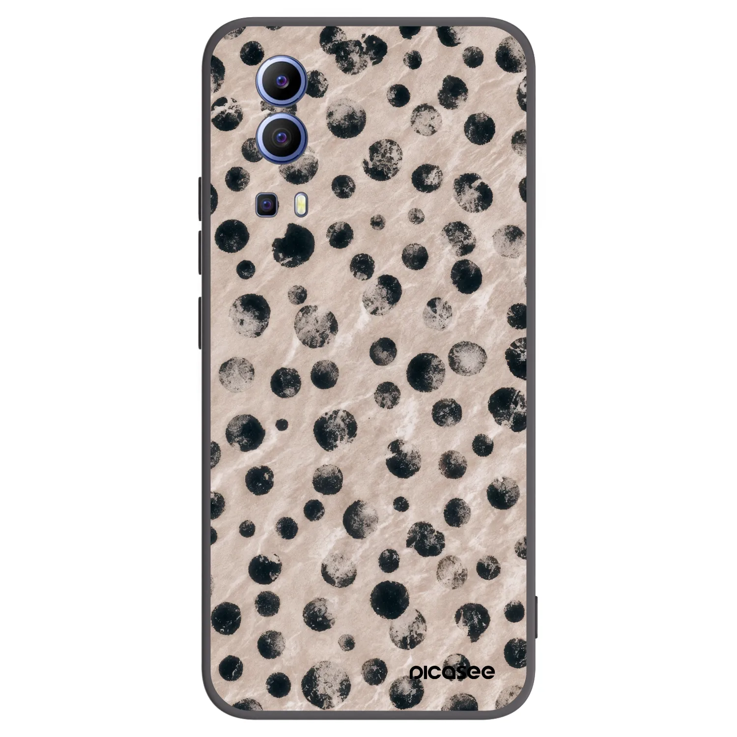 Picasee fekete szilikon tok az alábbi mobiltelefonokra Vivo Y52 5G - Inked