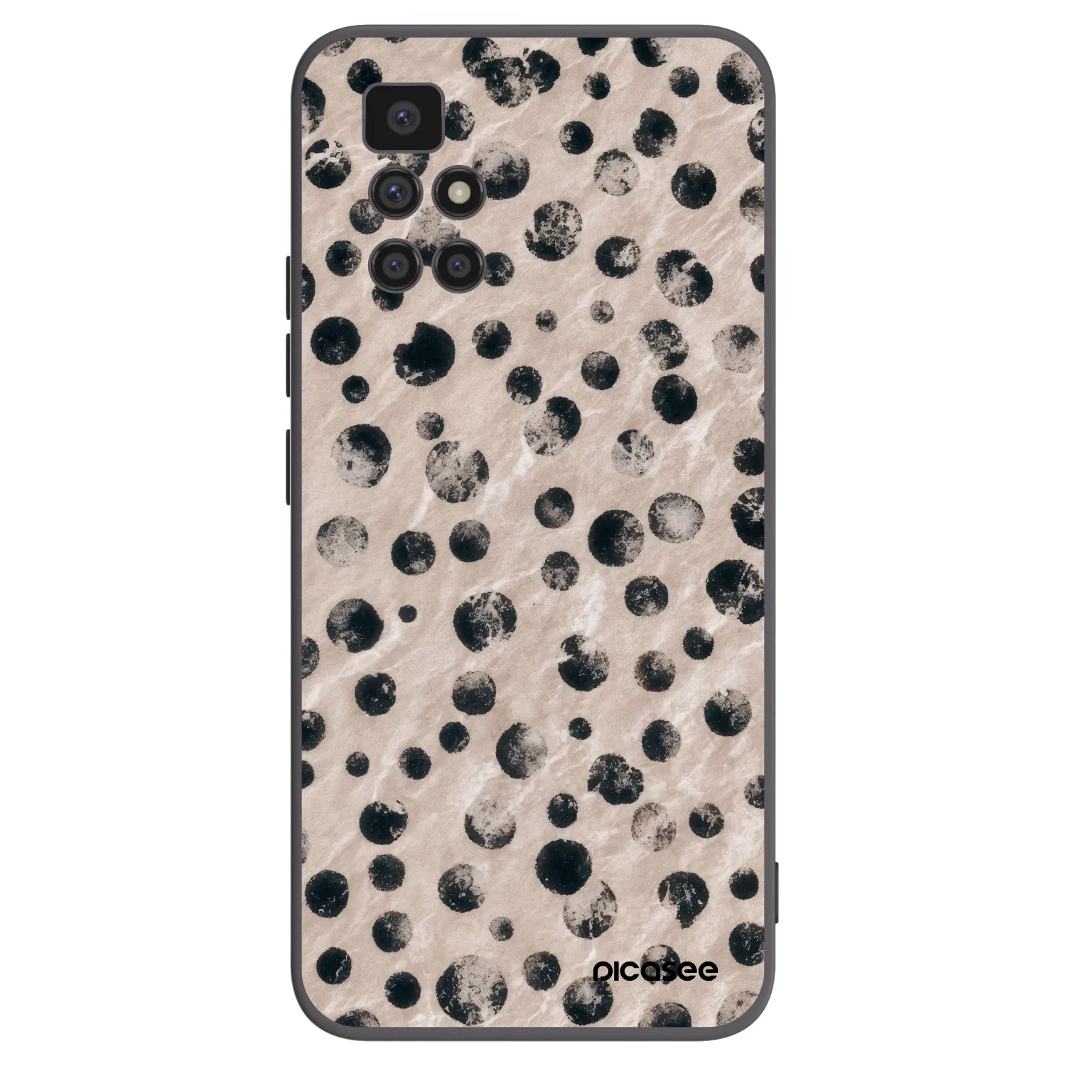 Picasee fekete szilikon tok az alábbi mobiltelefonokra Xiaomi Redmi 10 (2022) - Inked