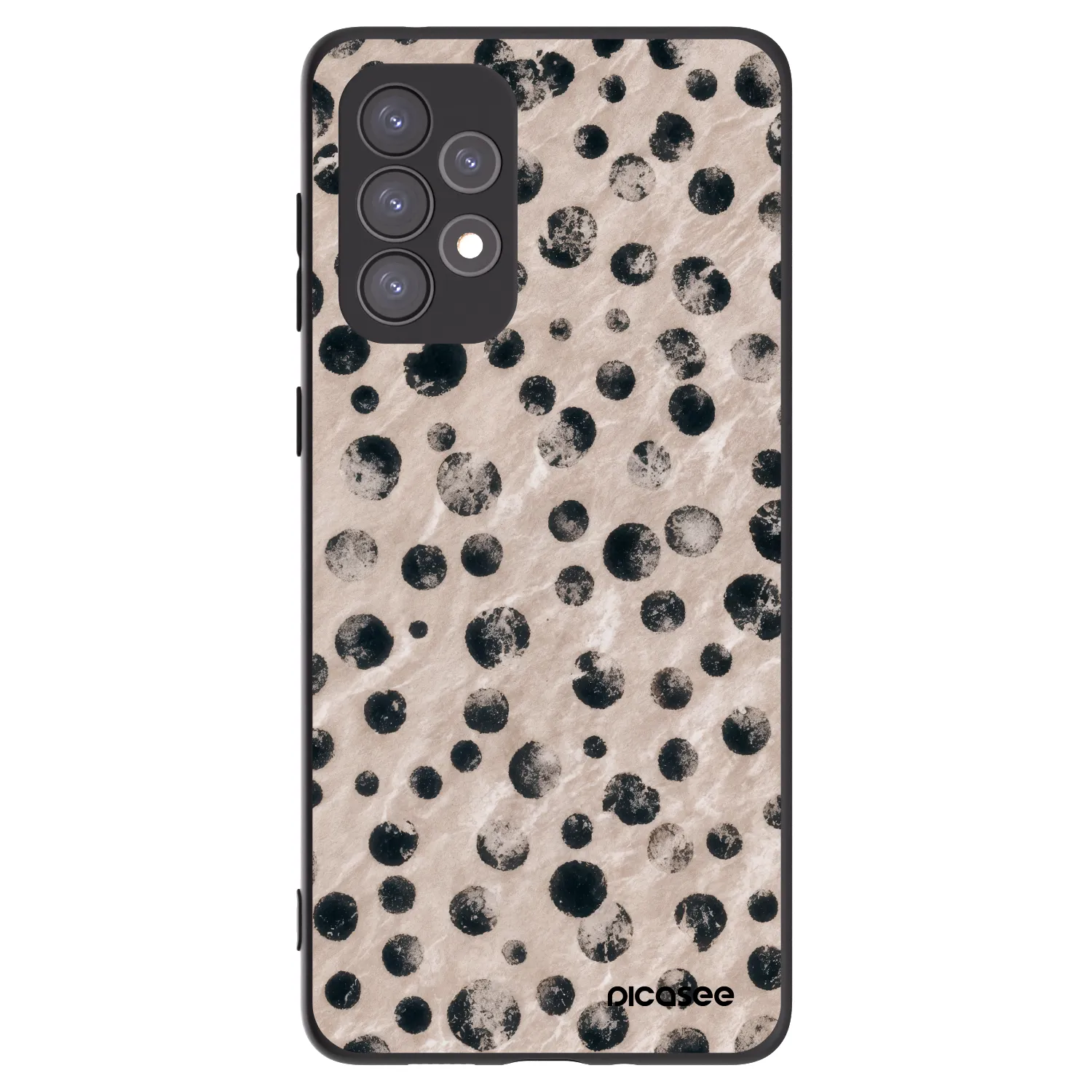 Picasee fekete szilikon tok az alábbi mobiltelefonokra Samsung Galaxy A73 5G - Inked