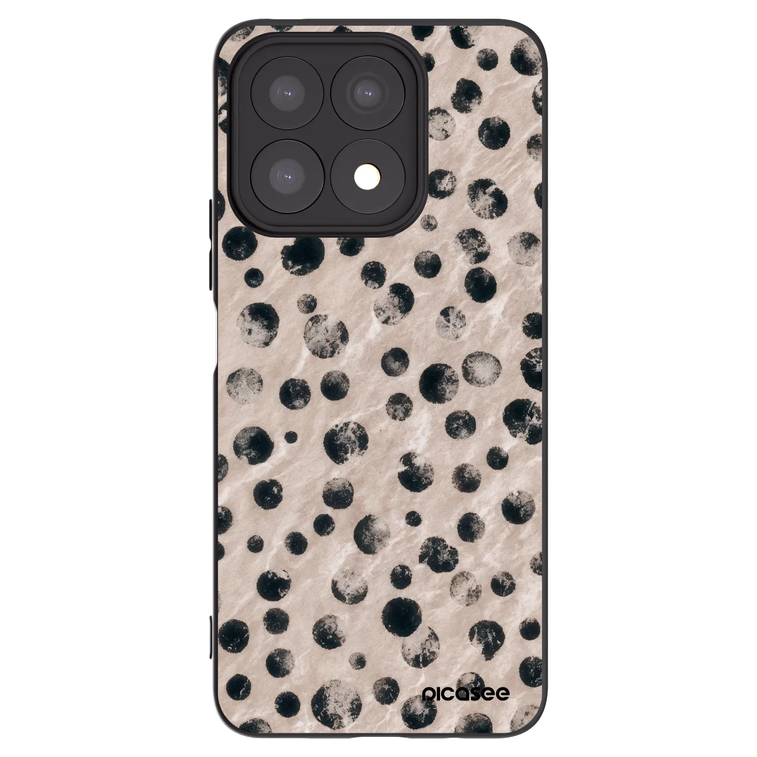 Picasee fekete szilikon tok az alábbi mobiltelefonokra Honor X8a - Inked