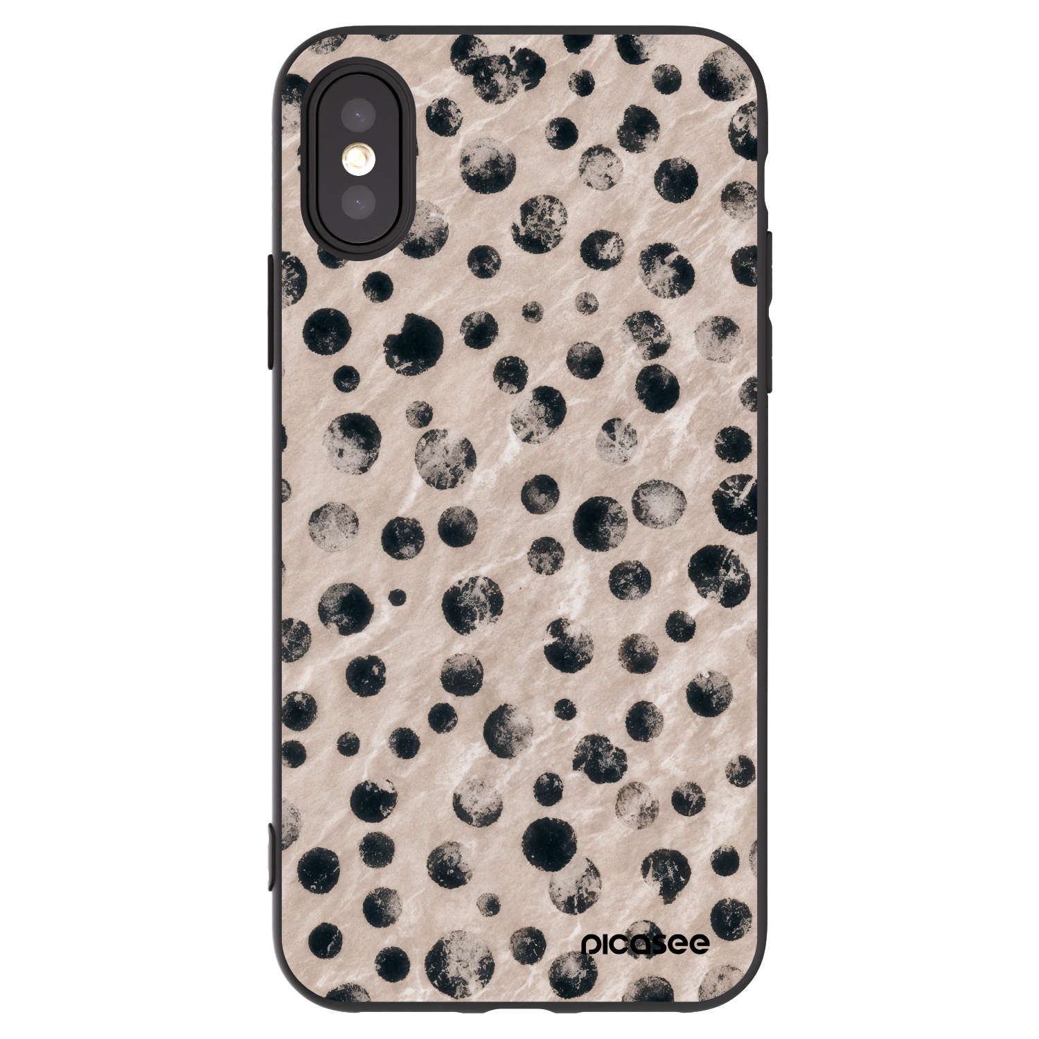 Picasee fekete szilikon tok az alábbi mobiltelefonokra Apple iPhone X/XS - Inked