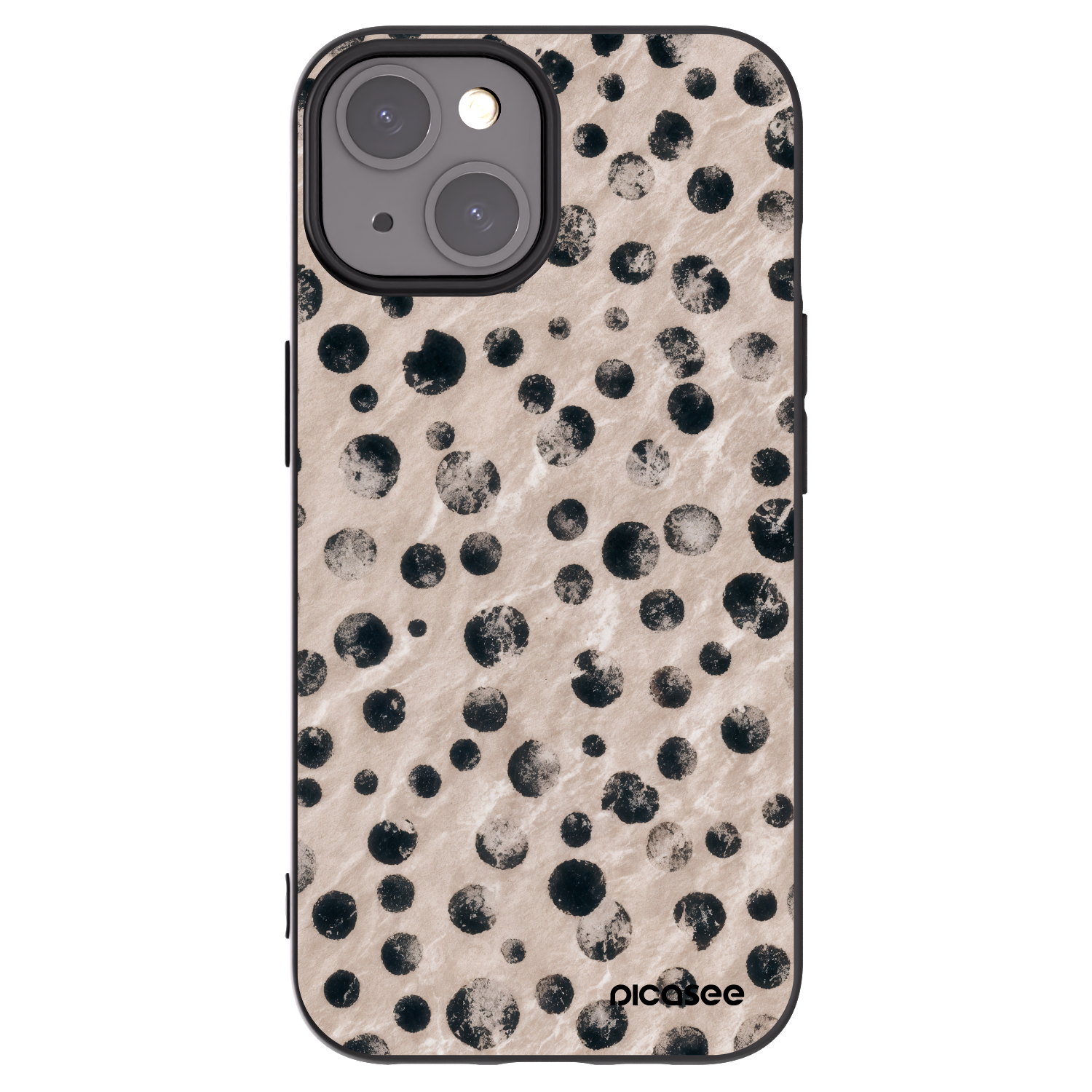 Picasee fekete szilikon tok az alábbi mobiltelefonokra Apple iPhone 15 - Inked