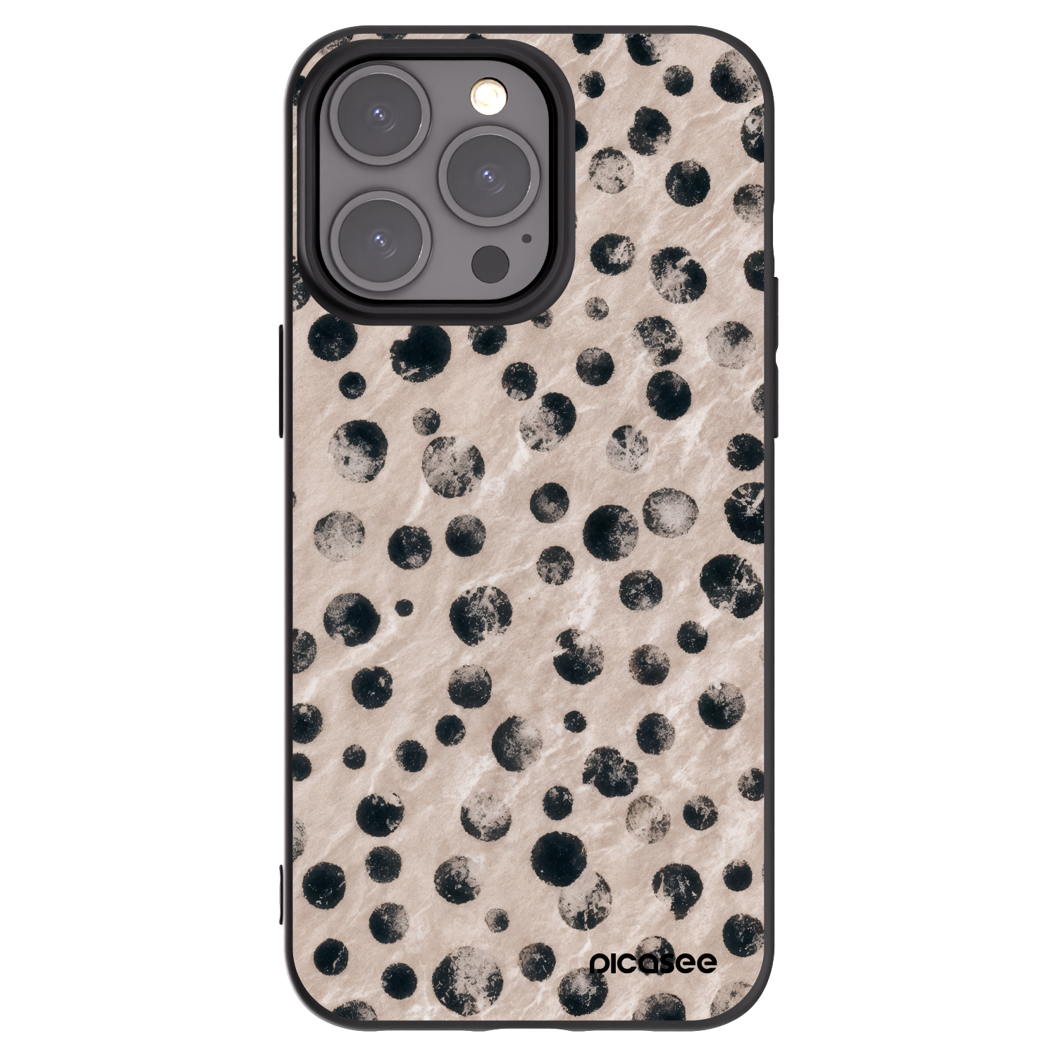 Picasee fekete szilikon tok az alábbi mobiltelefonokra Apple iPhone 15 Pro Max - Inked