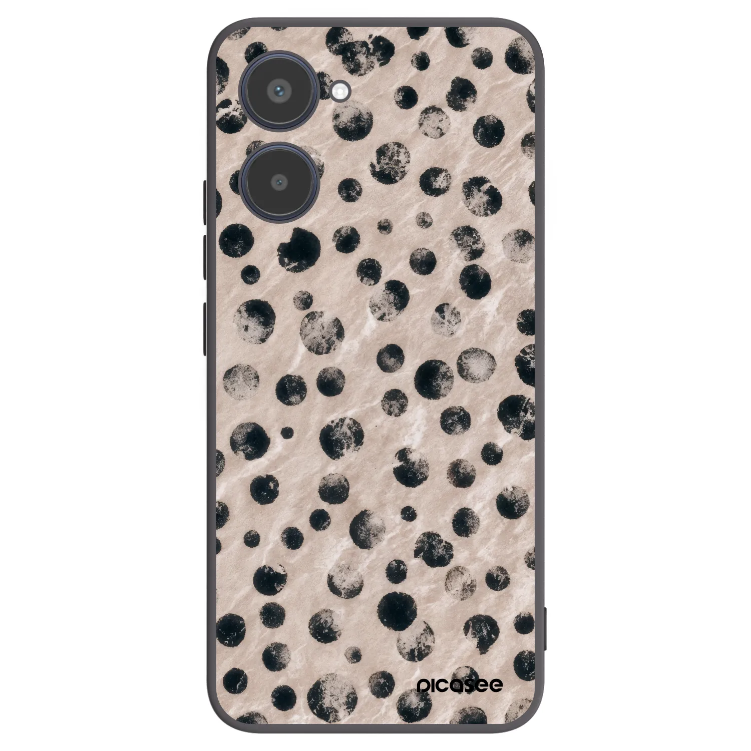 Picasee fekete szilikon tok az alábbi mobiltelefonokra Realme 10 4G - Inked