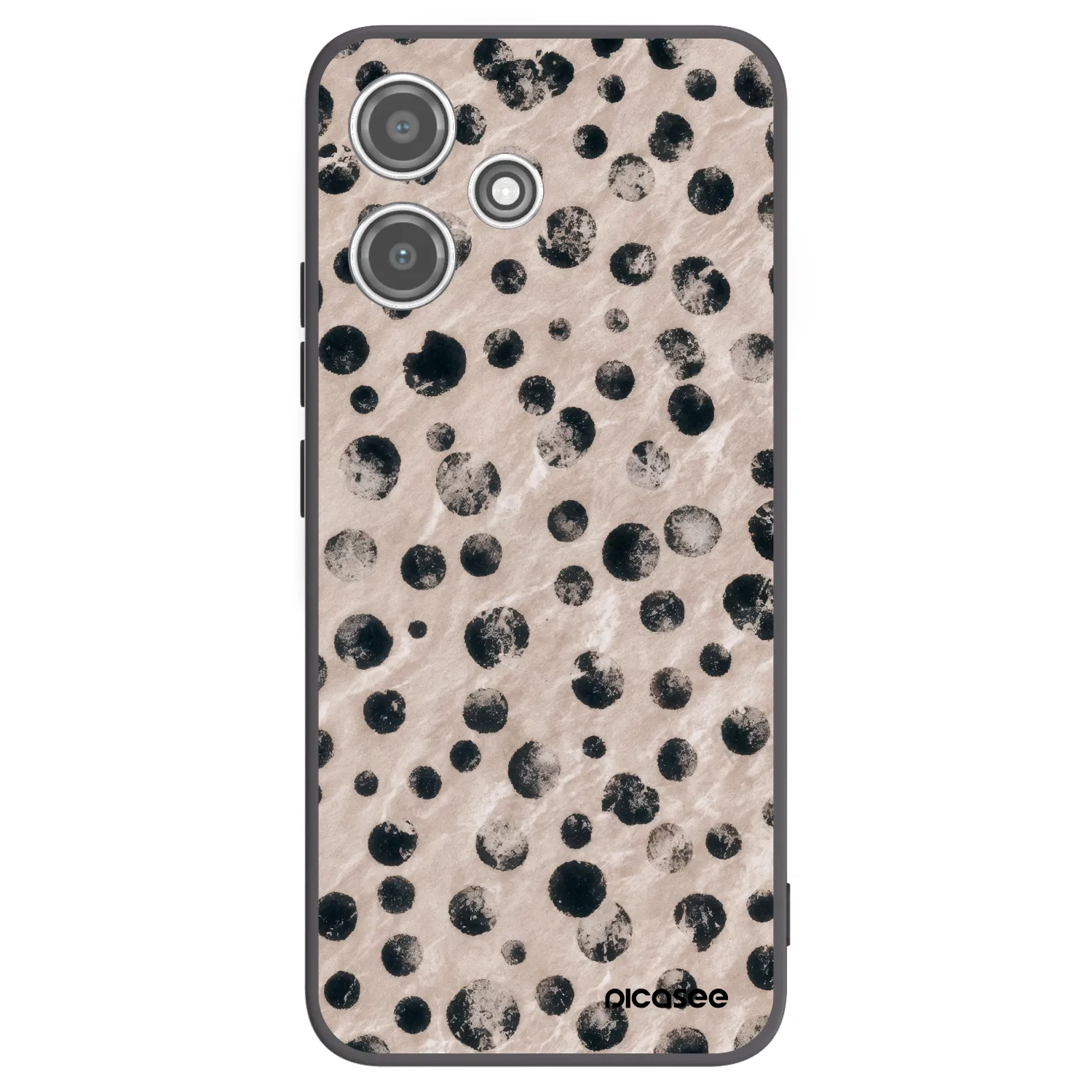 Picasee fekete szilikon tok az alábbi mobiltelefonokra Xiaomi Redmi 12 5G - Inked