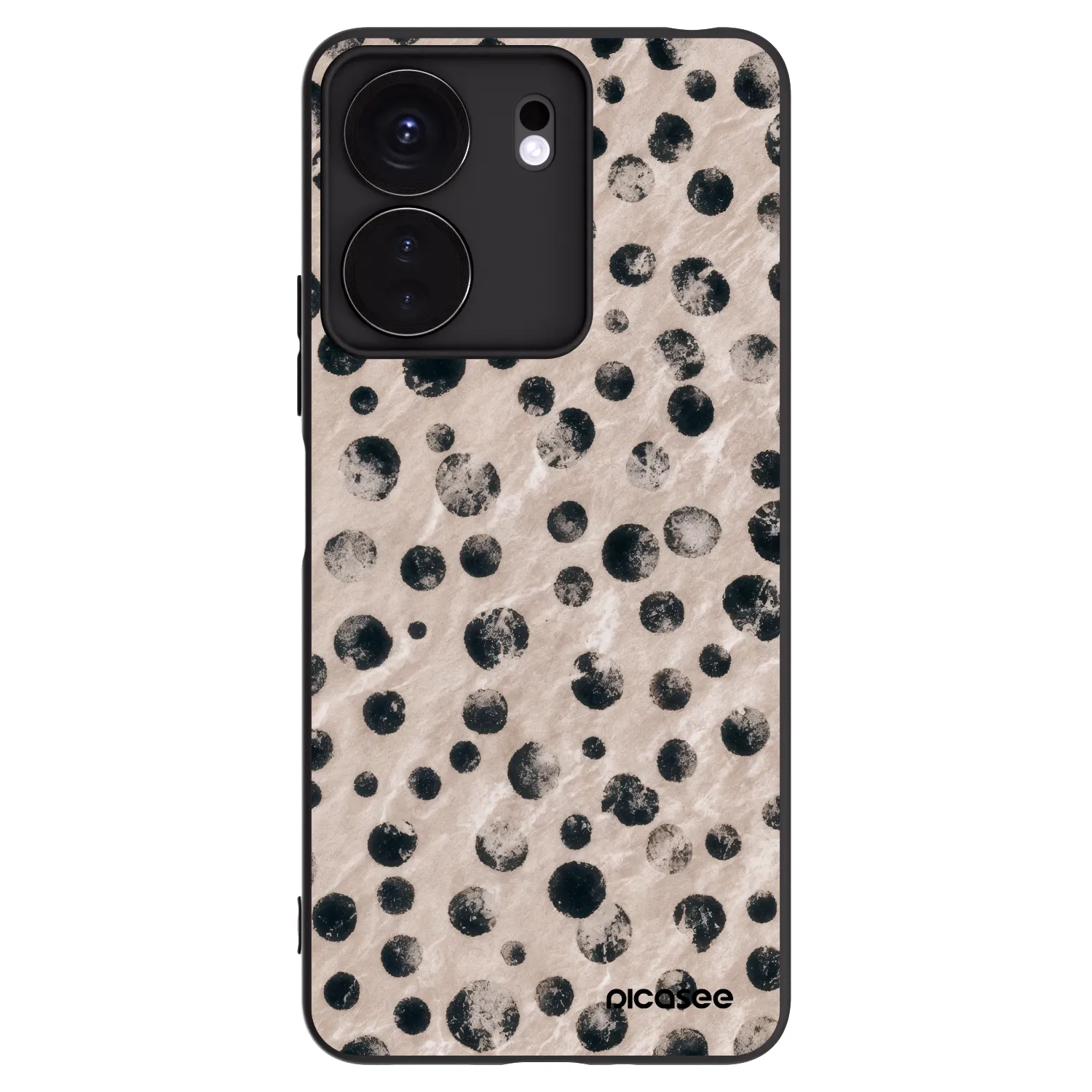 Picasee fekete szilikon tok az alábbi mobiltelefonokra Xiaomi Redmi 13C 4G - Inked