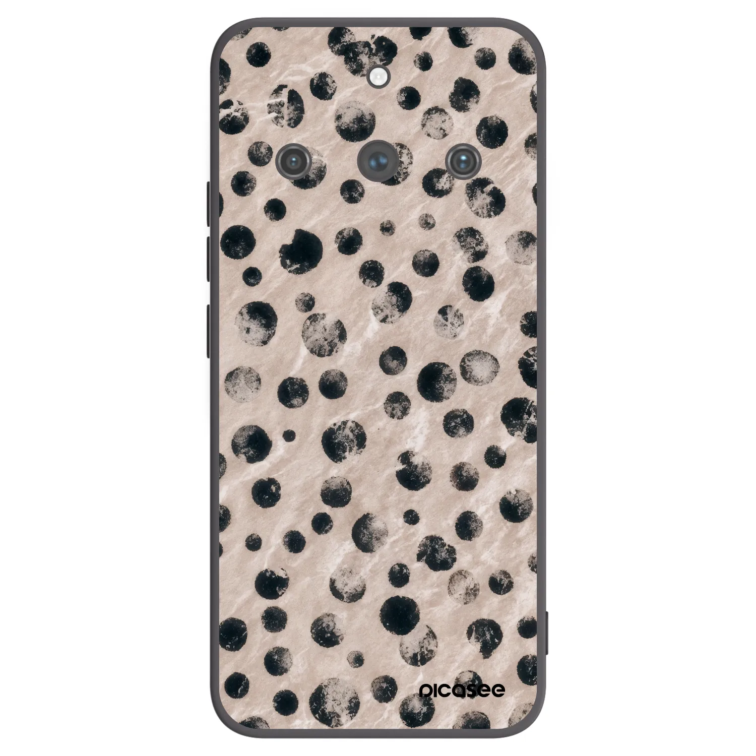 Picasee fekete szilikon tok az alábbi mobiltelefonokra Realme 11 Pro+ - Inked