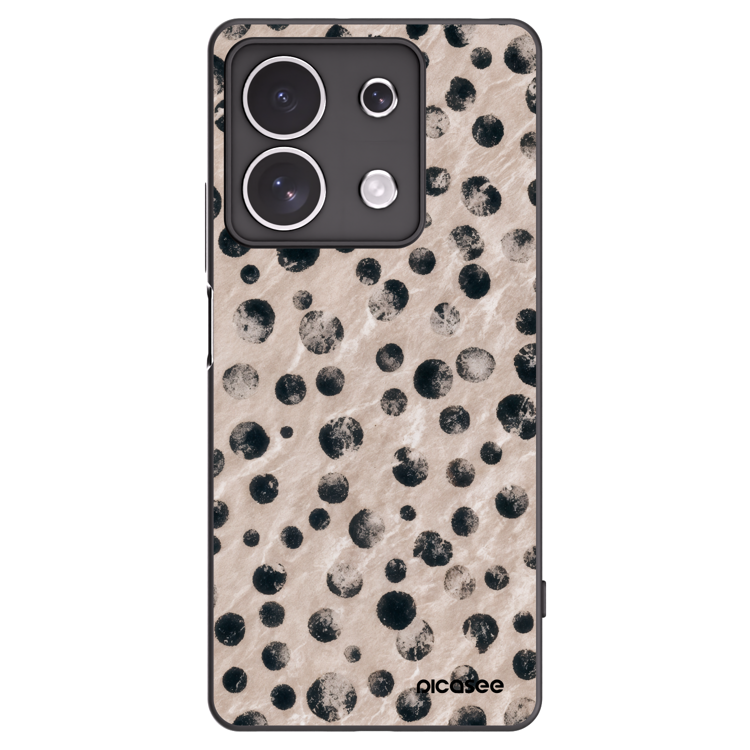 Picasee fekete szilikon tok az alábbi mobiltelefonokra Xiaomi Redmi Note 13 4G - Inked