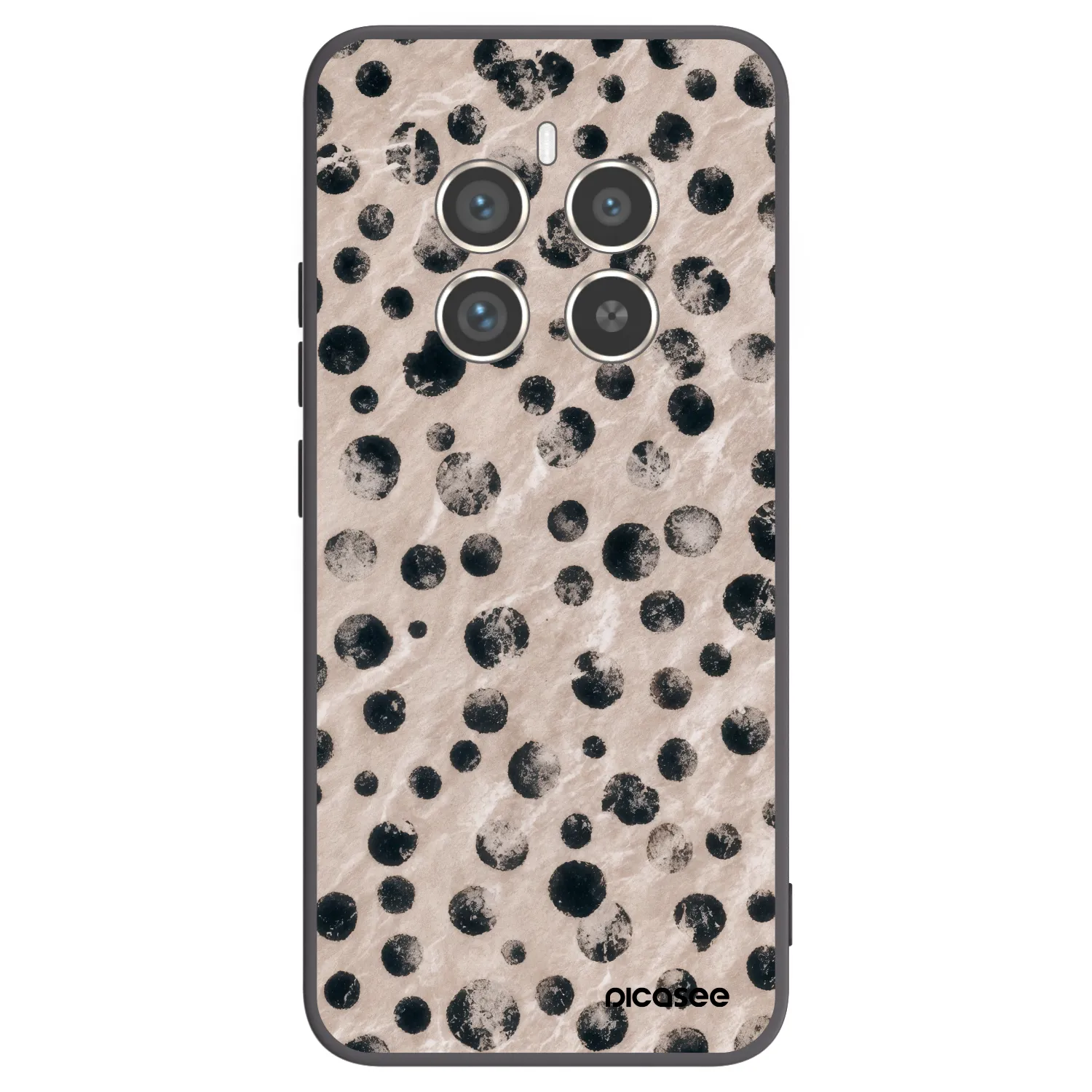Picasee fekete szilikon tok az alábbi mobiltelefonokra Realme 12 Pro 5G - Inked