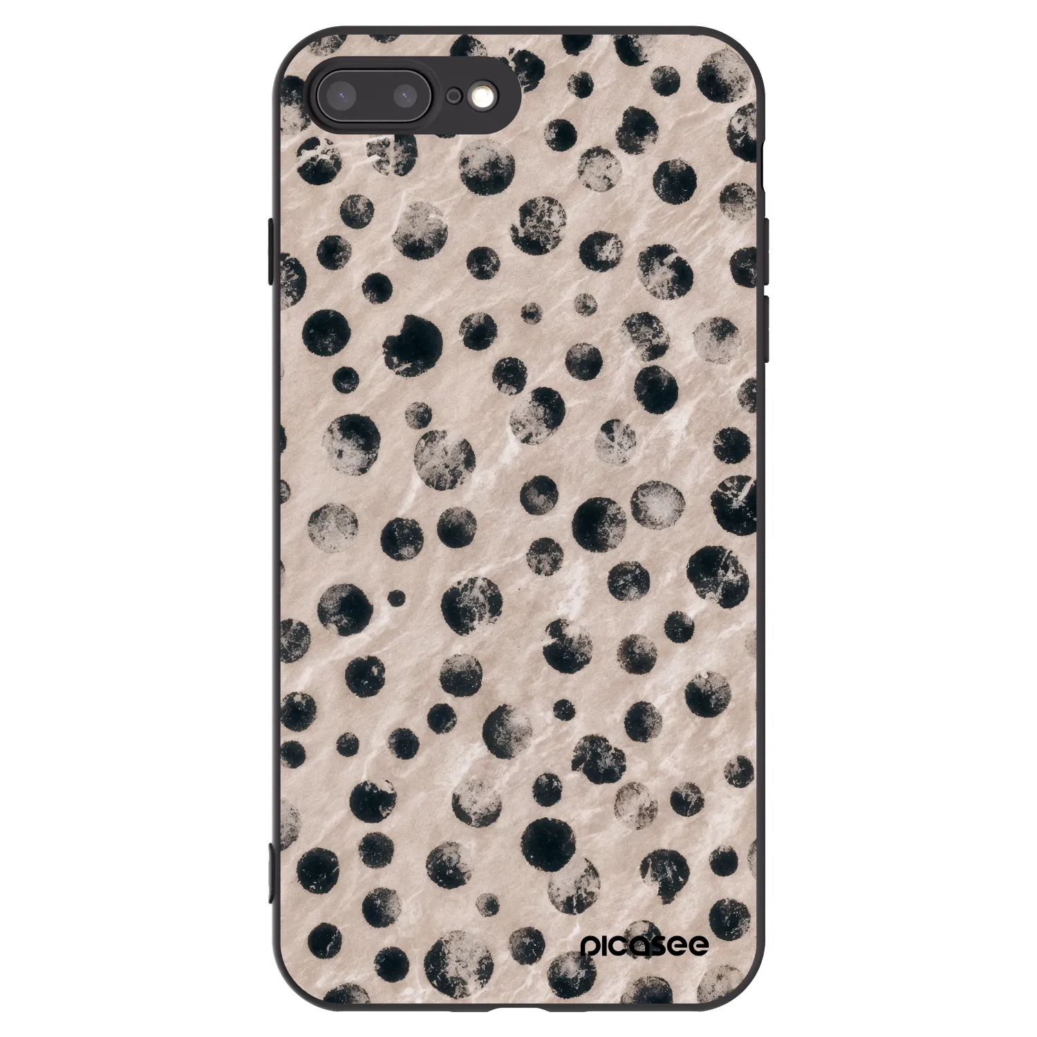 Picasee fekete szilikon tok az alábbi mobiltelefonokra Apple iPhone 8 Plus - Inked