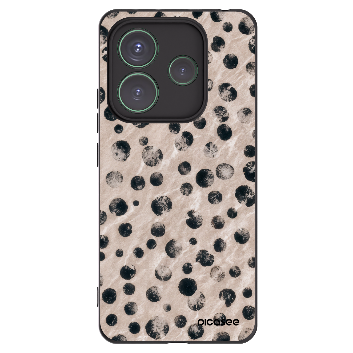 Picasee fekete szilikon tok az alábbi mobiltelefonokra Xiaomi Redmi Note 14 5G - Inked