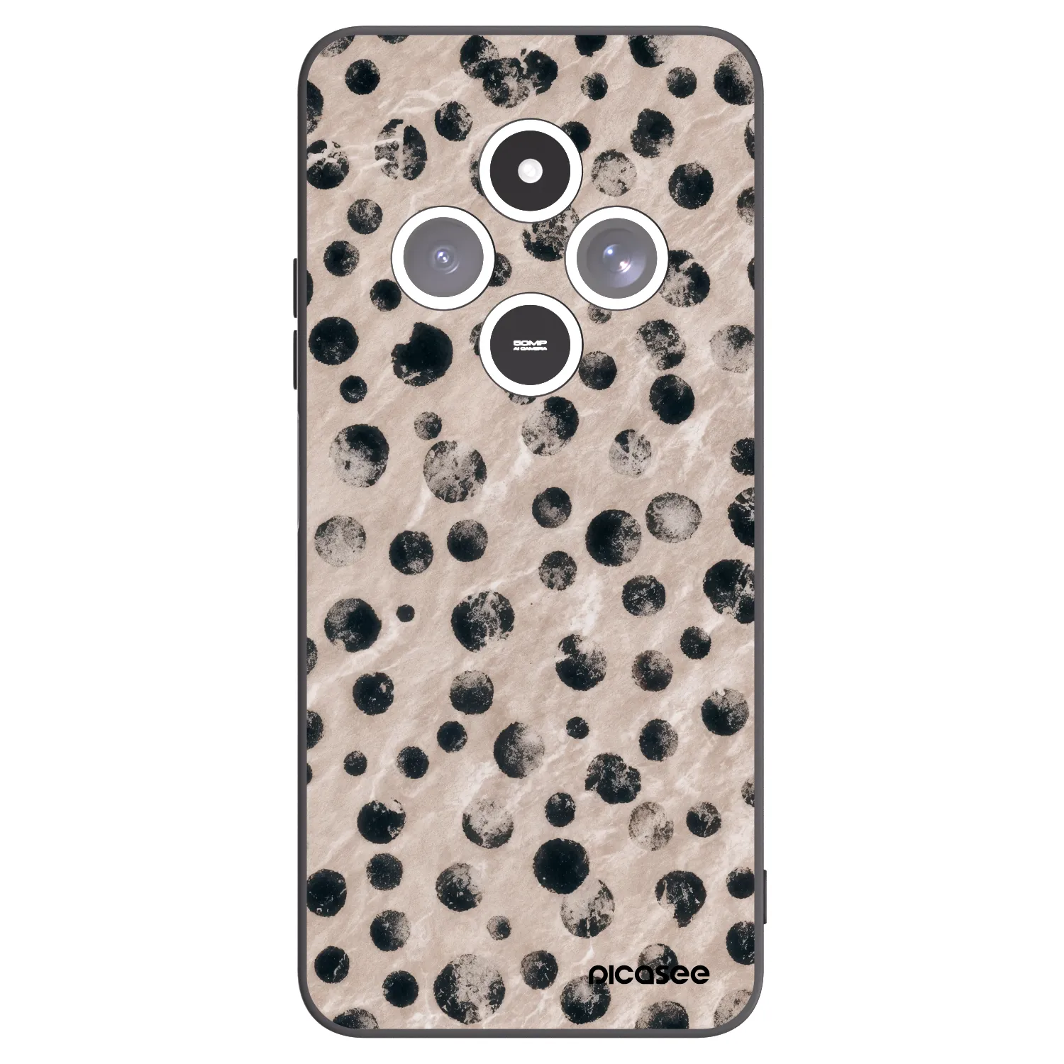 Picasee fekete szilikon tok az alábbi mobiltelefonokra Xiaomi Redmi 14C - Inked