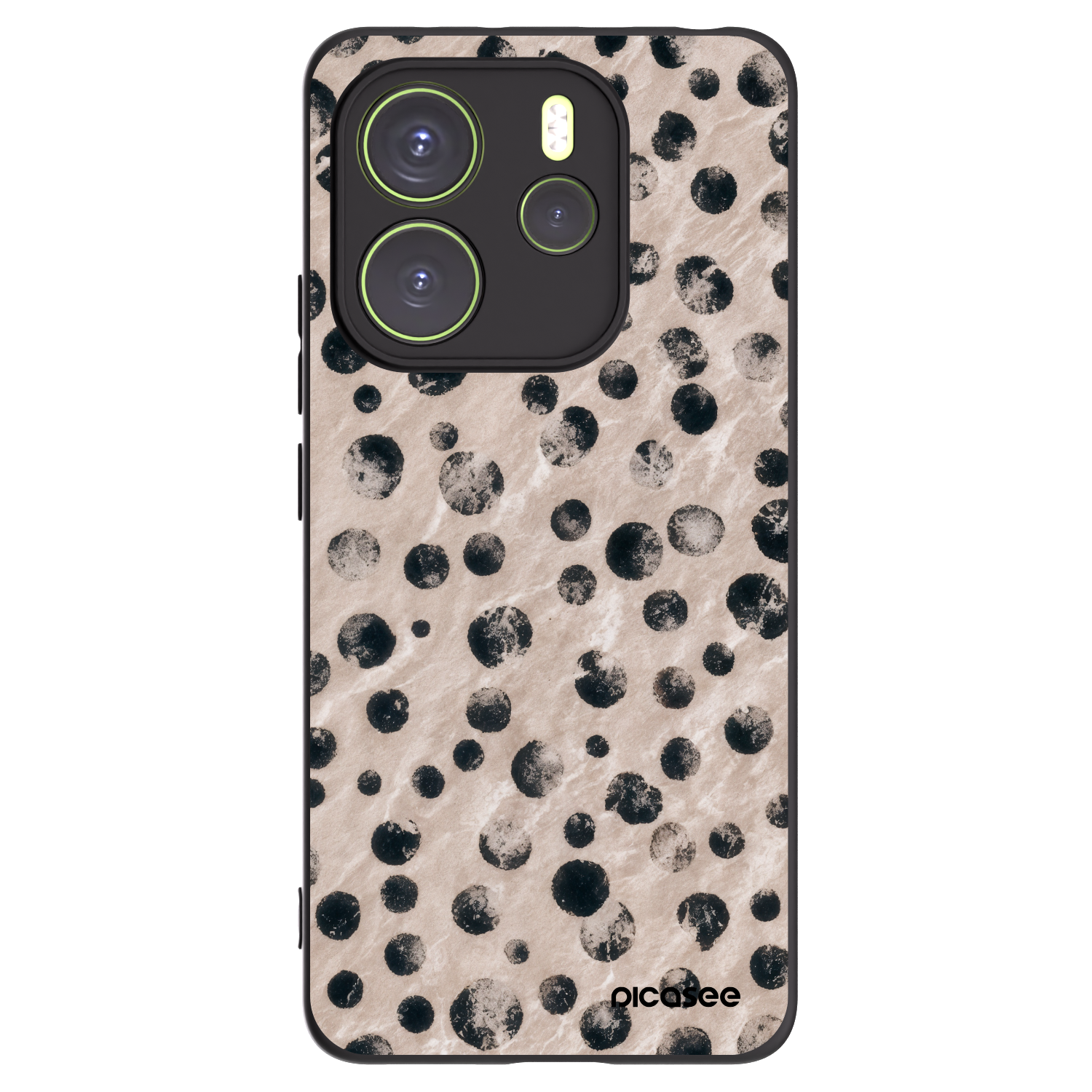 Picasee fekete szilikon tok az alábbi mobiltelefonokra Xiaomi Redmi Note 14 4G - Inked