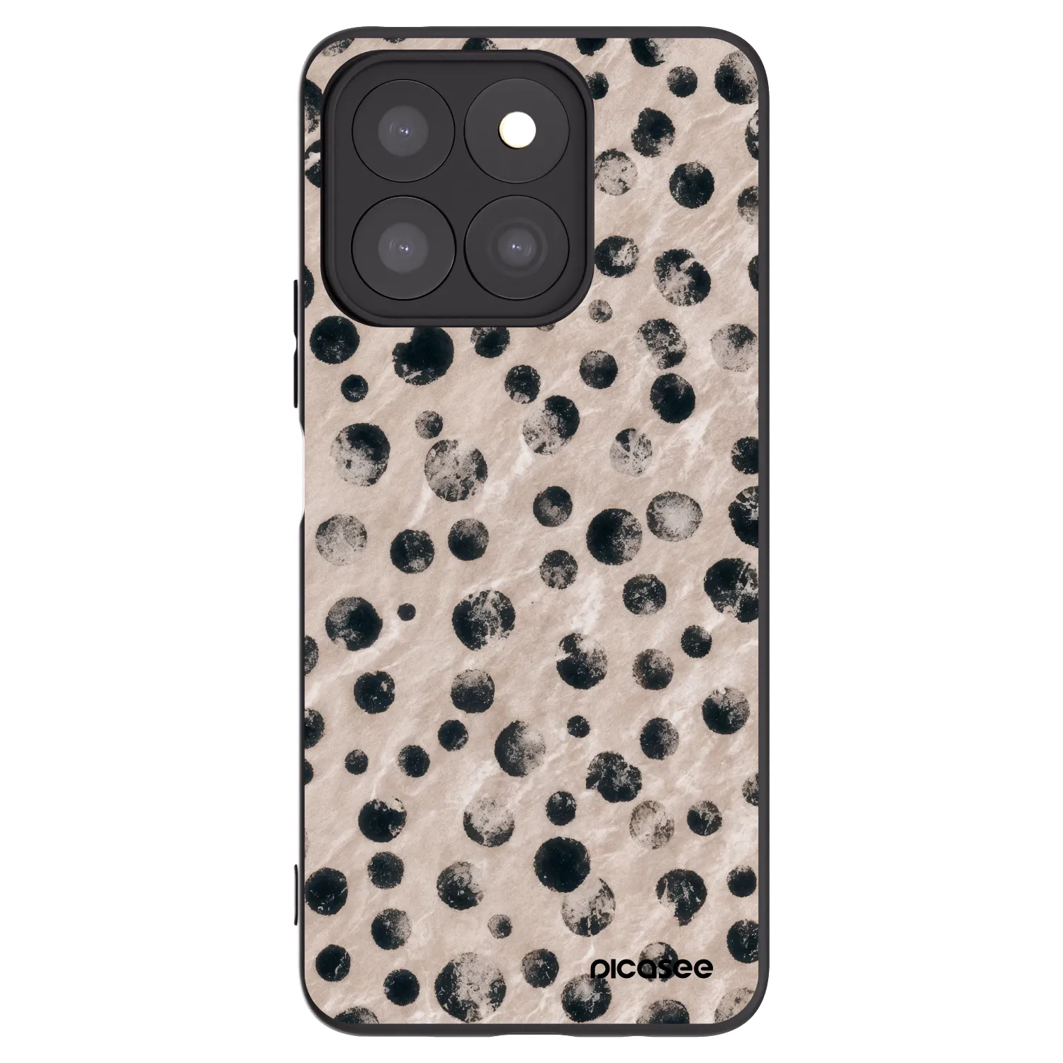 Picasee fekete szilikon tok az alábbi mobiltelefonokra Honor X8c - Inked