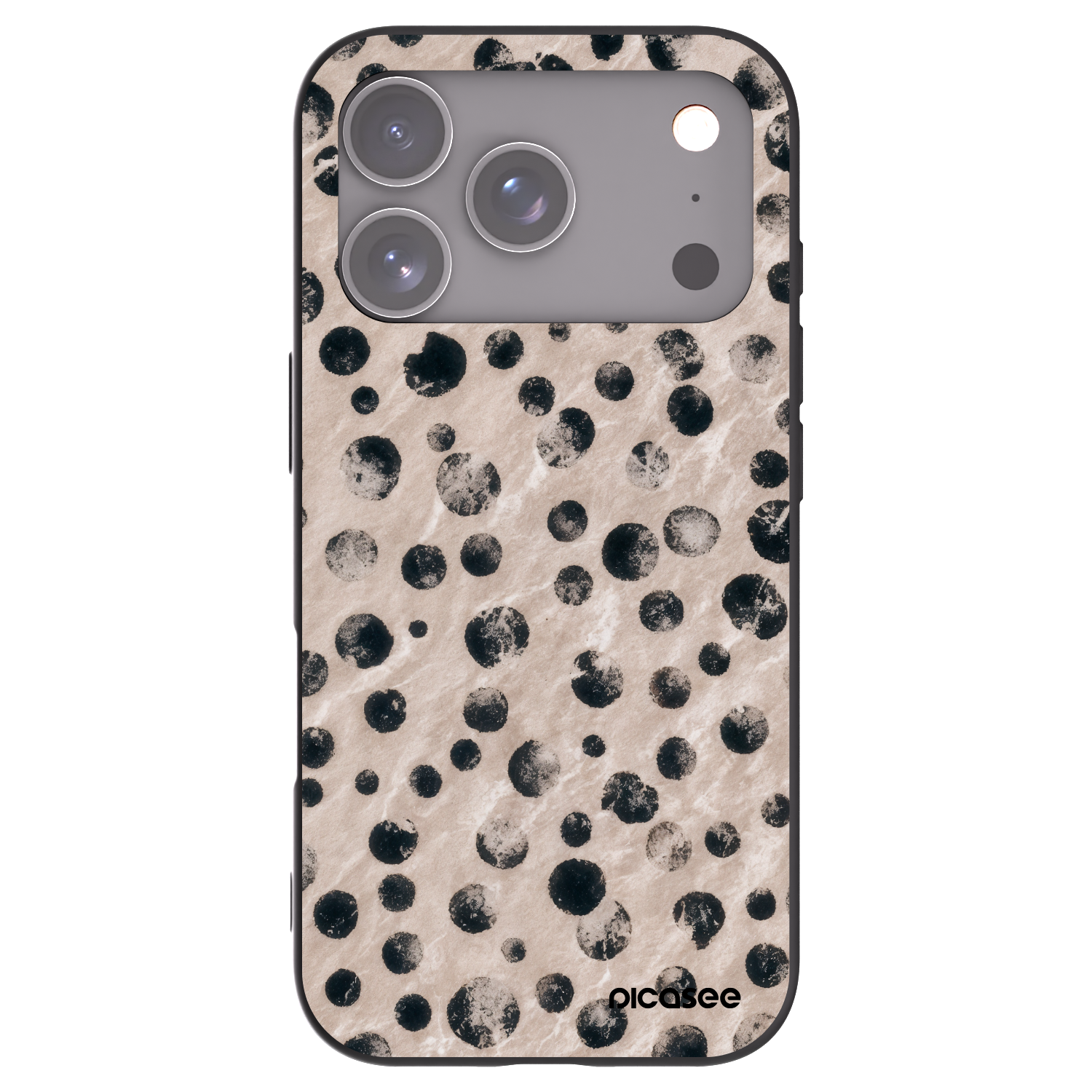 Picasee fekete szilikon tok az alábbi mobiltelefonokra Apple iPhone 17 Pro - Inked