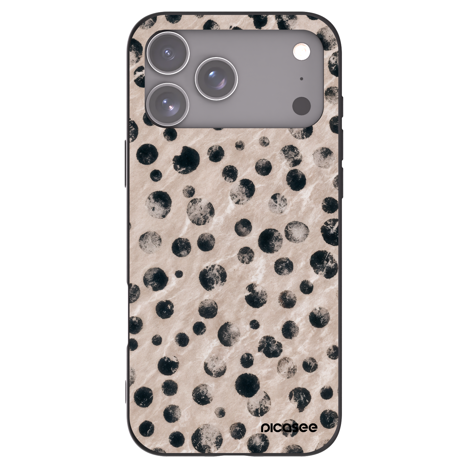 Picasee fekete szilikon tok az alábbi mobiltelefonokra Apple iPhone 17 Pro Max - Inked