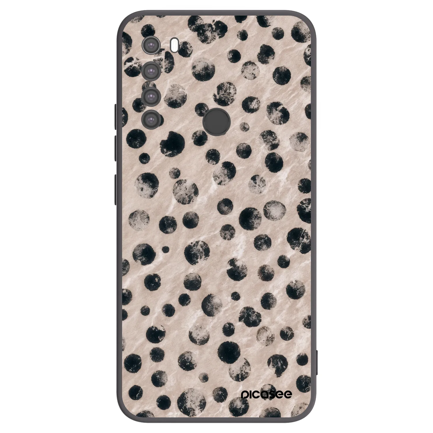 Picasee fekete szilikon tok az alábbi mobiltelefonokra Xiaomi Redmi Note 8 - Inked