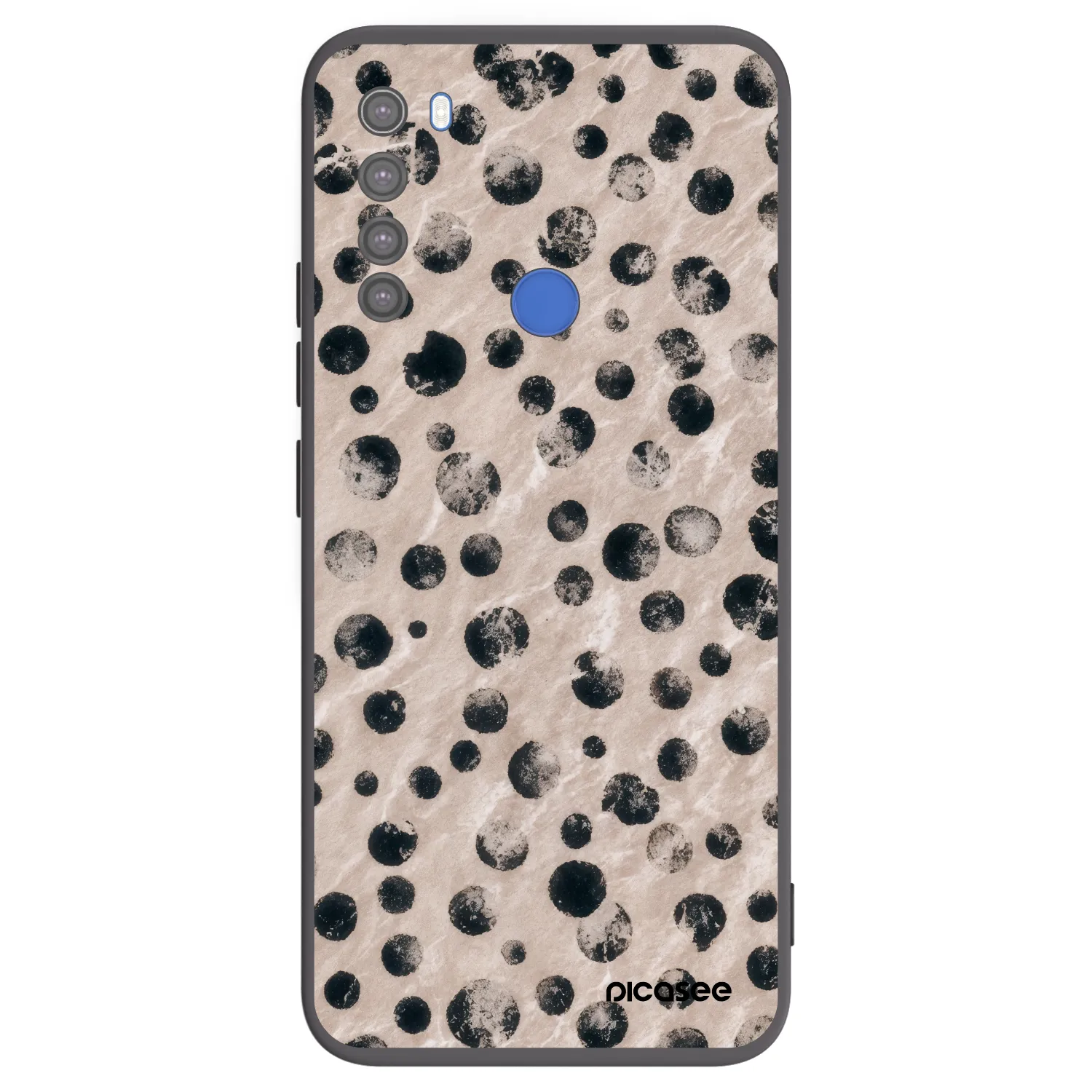 Picasee fekete szilikon tok az alábbi mobiltelefonokra Xiaomi Redmi Note 8T - Inked