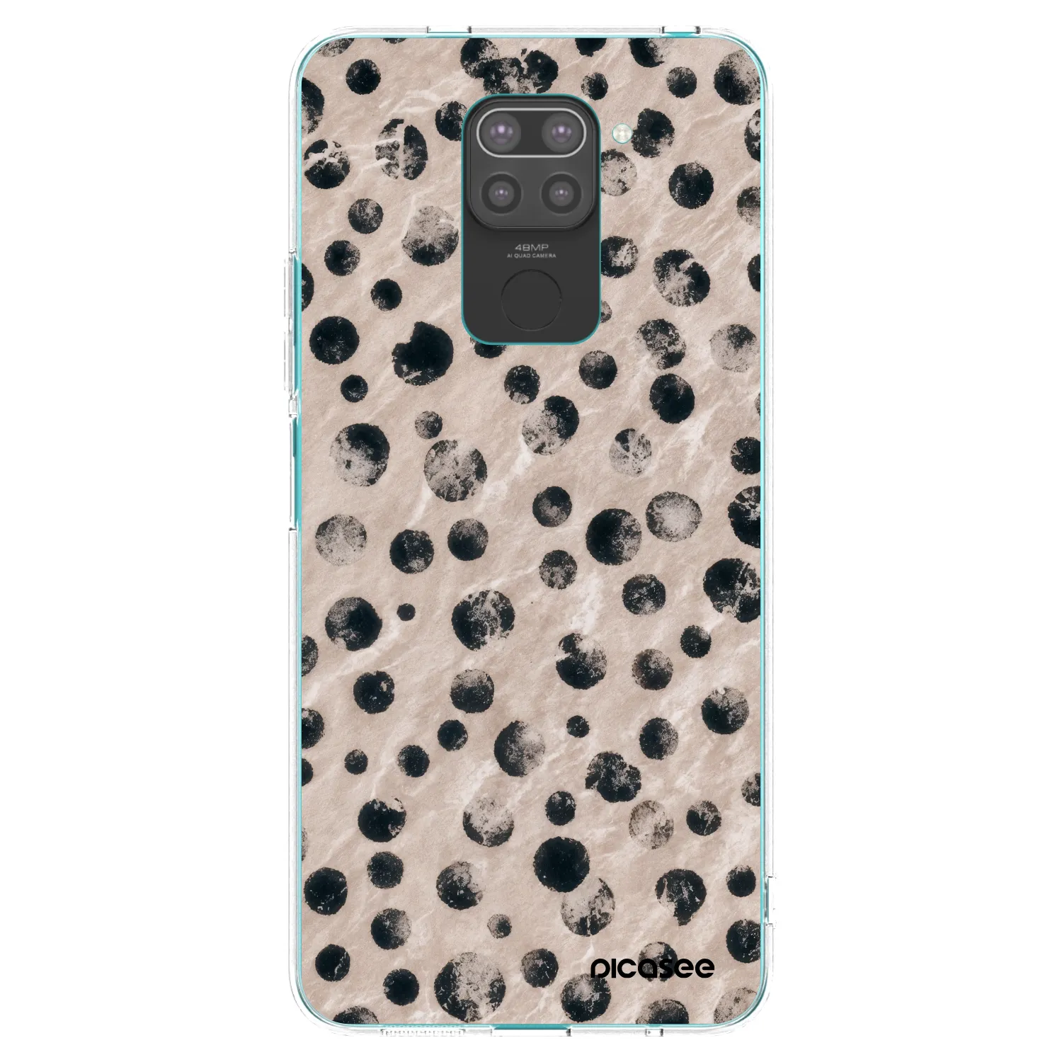 Picasee fekete szilikon tok az alábbi mobiltelefonokra Xiaomi Redmi Note 9 - Inked