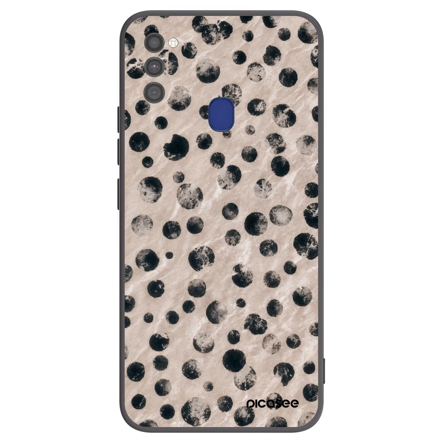 Picasee fekete szilikon tok az alábbi mobiltelefonokra Samsung Galaxy M21 M215F - Inked