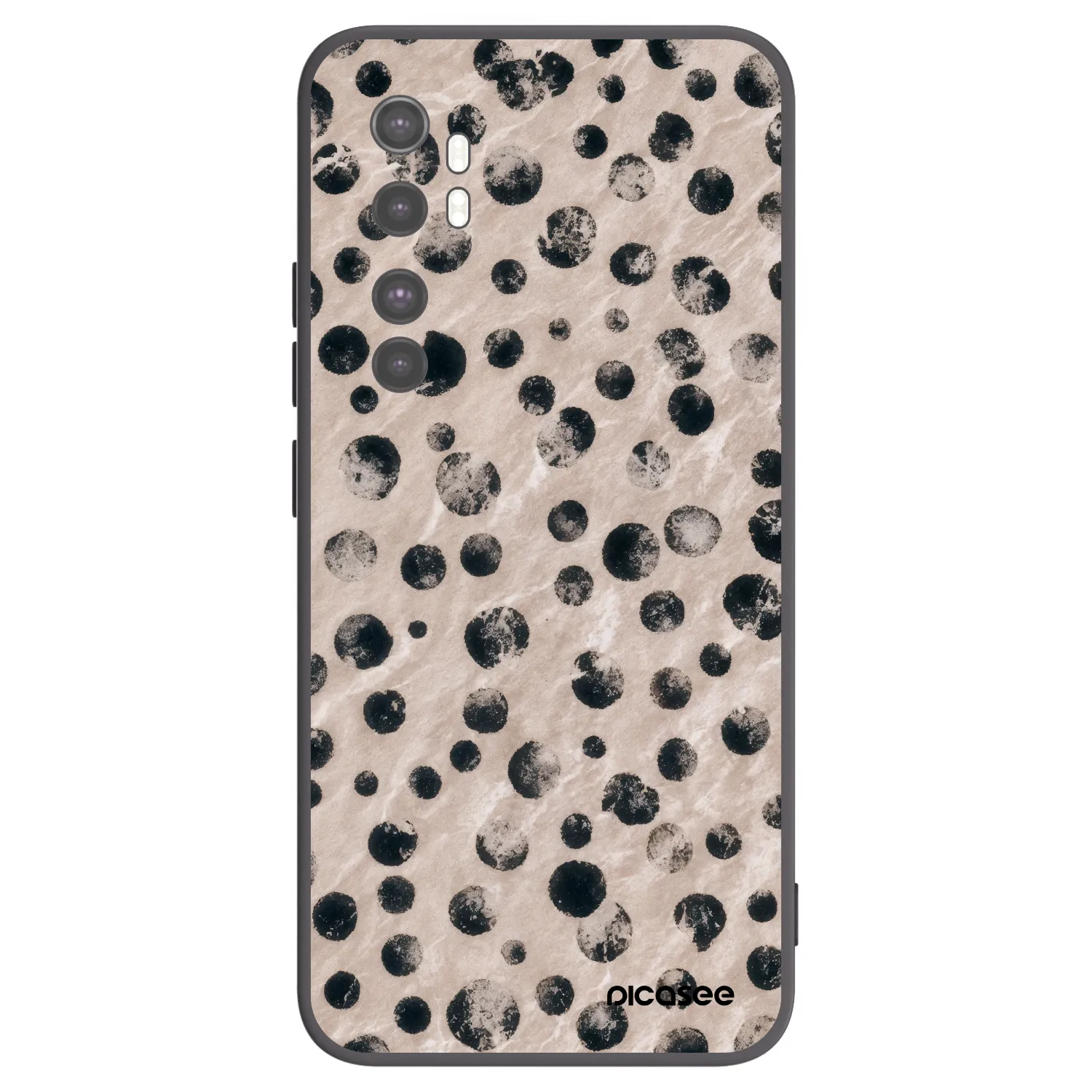 Picasee fekete szilikon tok az alábbi mobiltelefonokra Xiaomi Mi Note 10 Lite - Inked