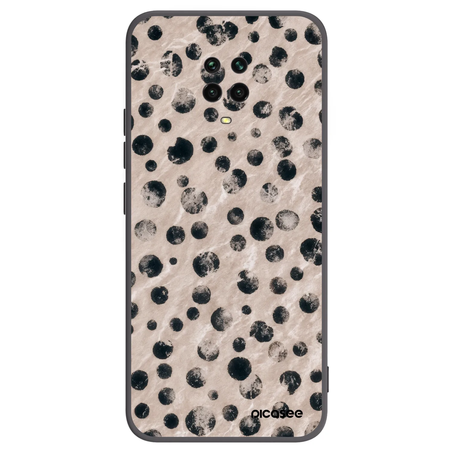 Picasee fekete szilikon tok az alábbi mobiltelefonokra Xiaomi Redmi Note 9S - Inked