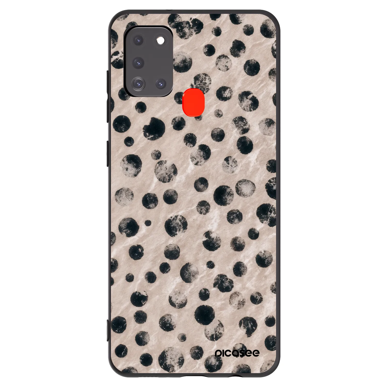 Picasee fekete szilikon tok az alábbi mobiltelefonokra Samsung Galaxy A21s - Inked