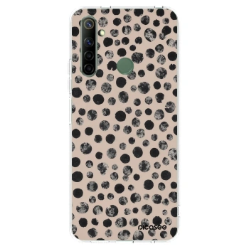 Picasee átlátszó szilikon tok az alábbi mobiltelefonokra Realme 6i - Dots
