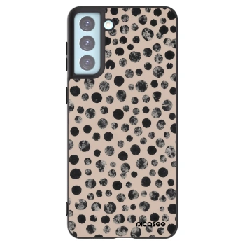 Picasee fekete szilikon tok az alábbi mobiltelefonokra Samsung Galaxy S21+ 5G G996F - Dots